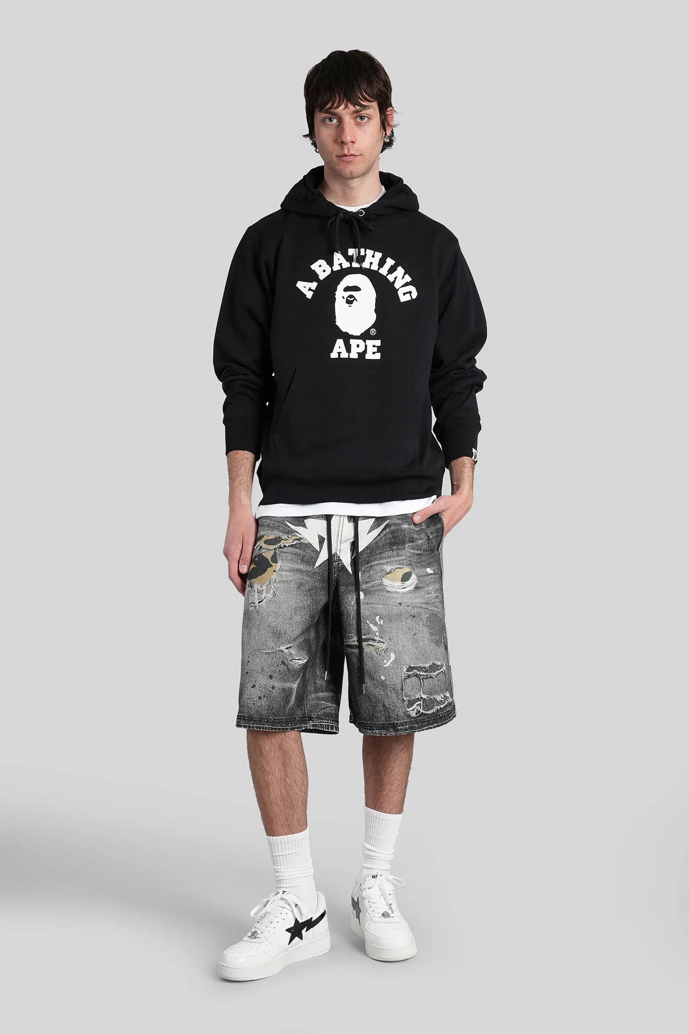 Sweatshirt in black cotton - Image 2