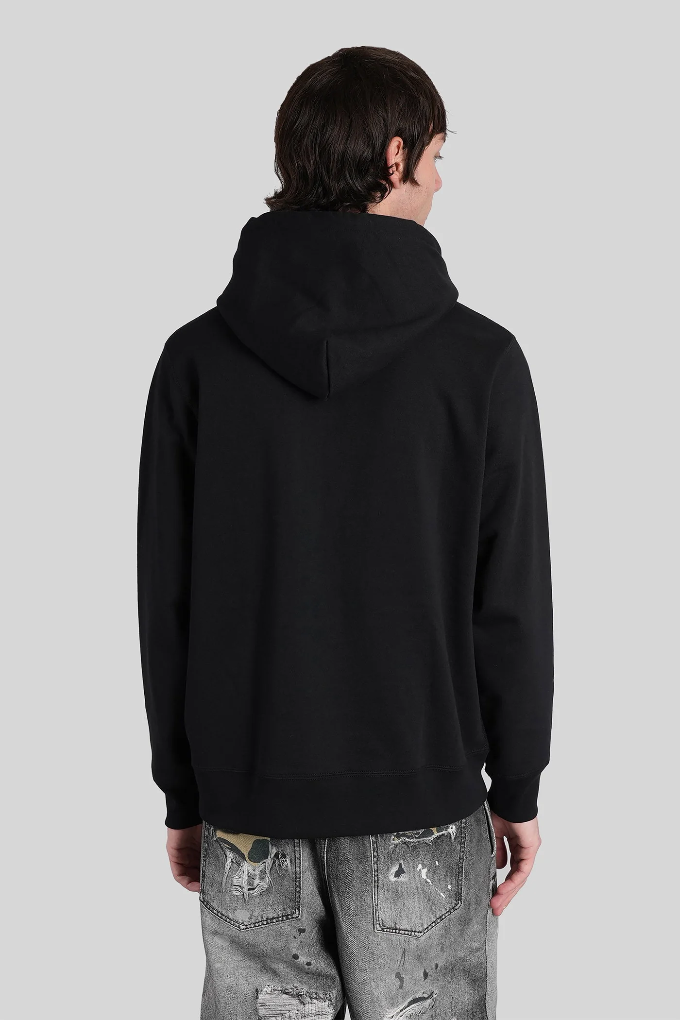 Sweatshirt in black cotton - Image 3