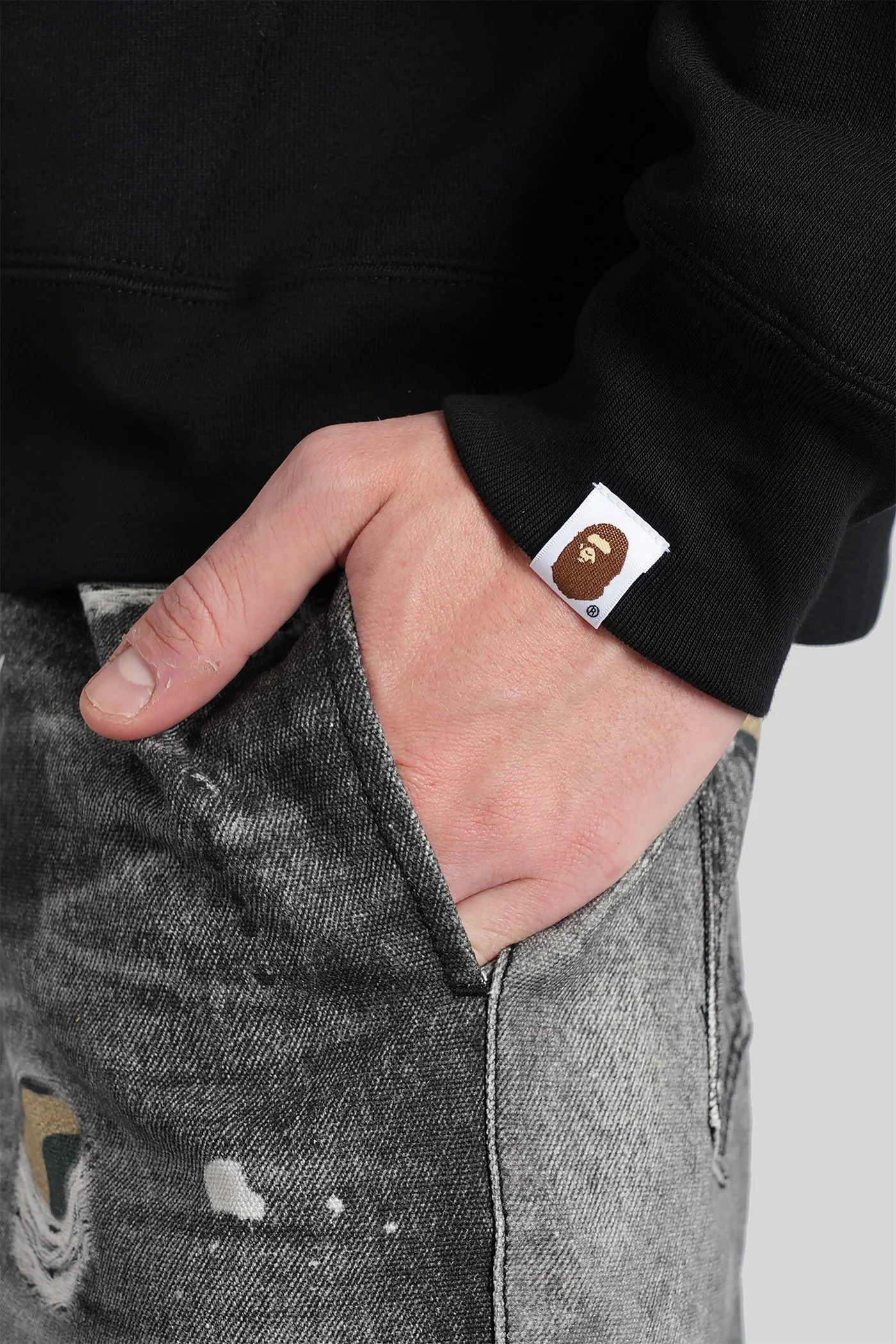 Sweatshirt in black cotton - Image 5