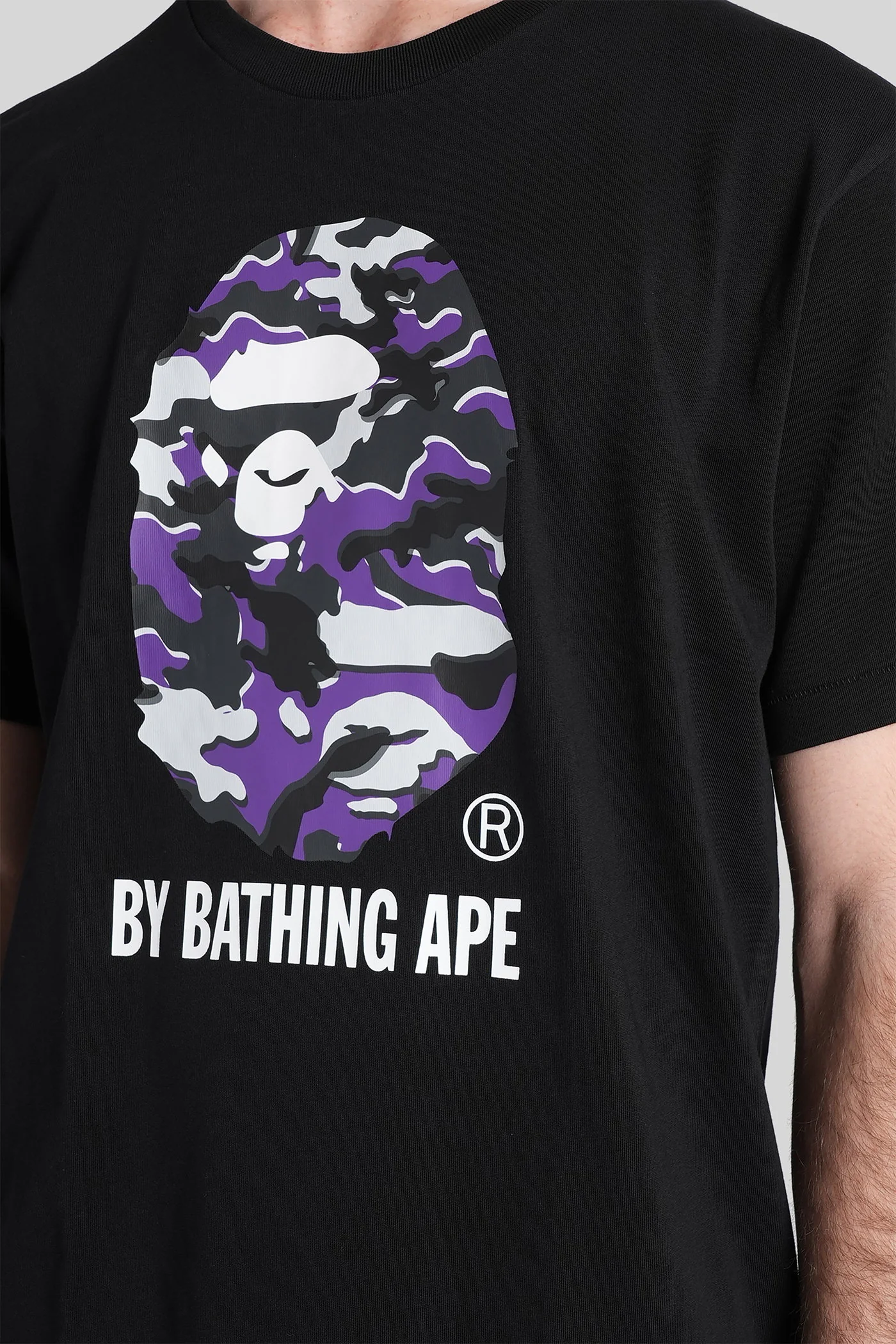 T-Shirt in black cotton - Image 5
