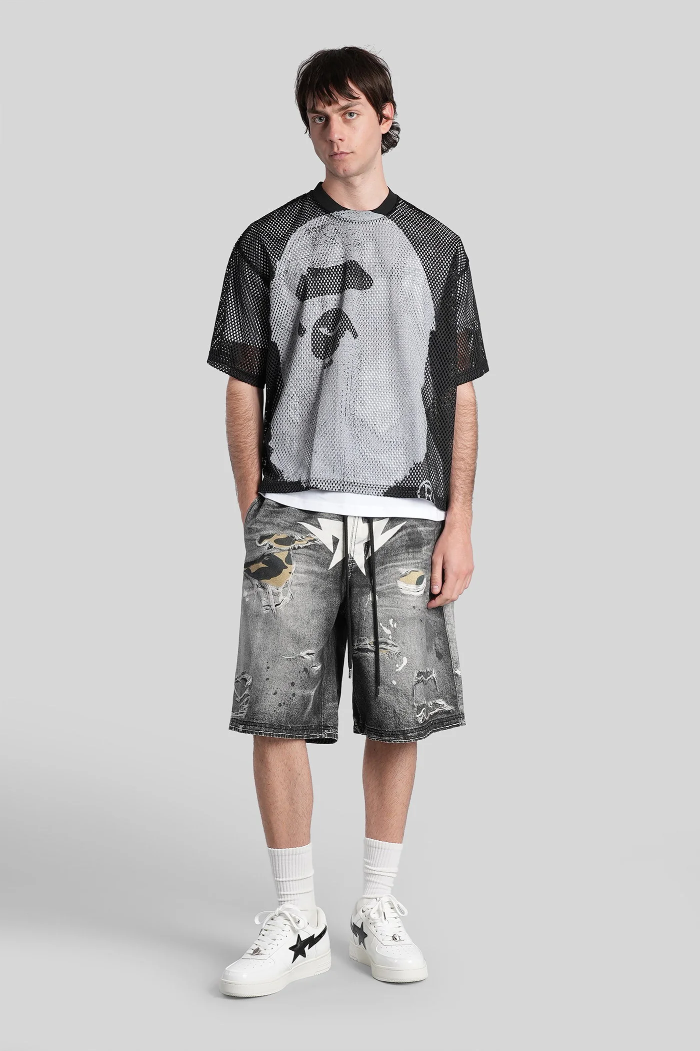 T-Shirt in black polyester - Image 2