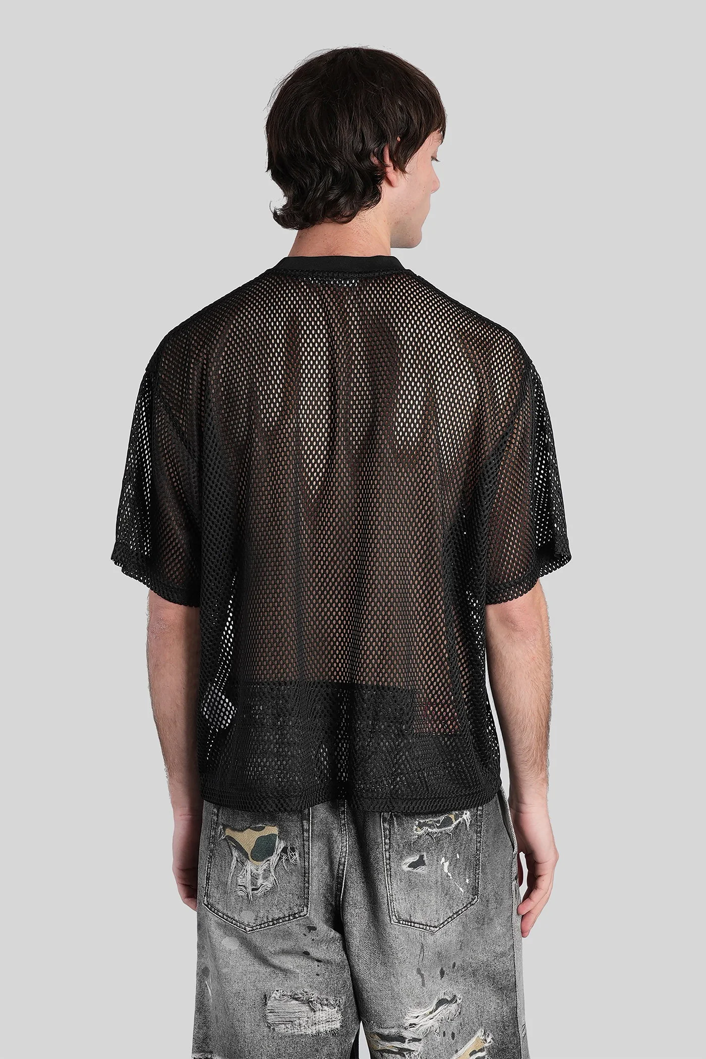 T-Shirt in black polyester - Image 3