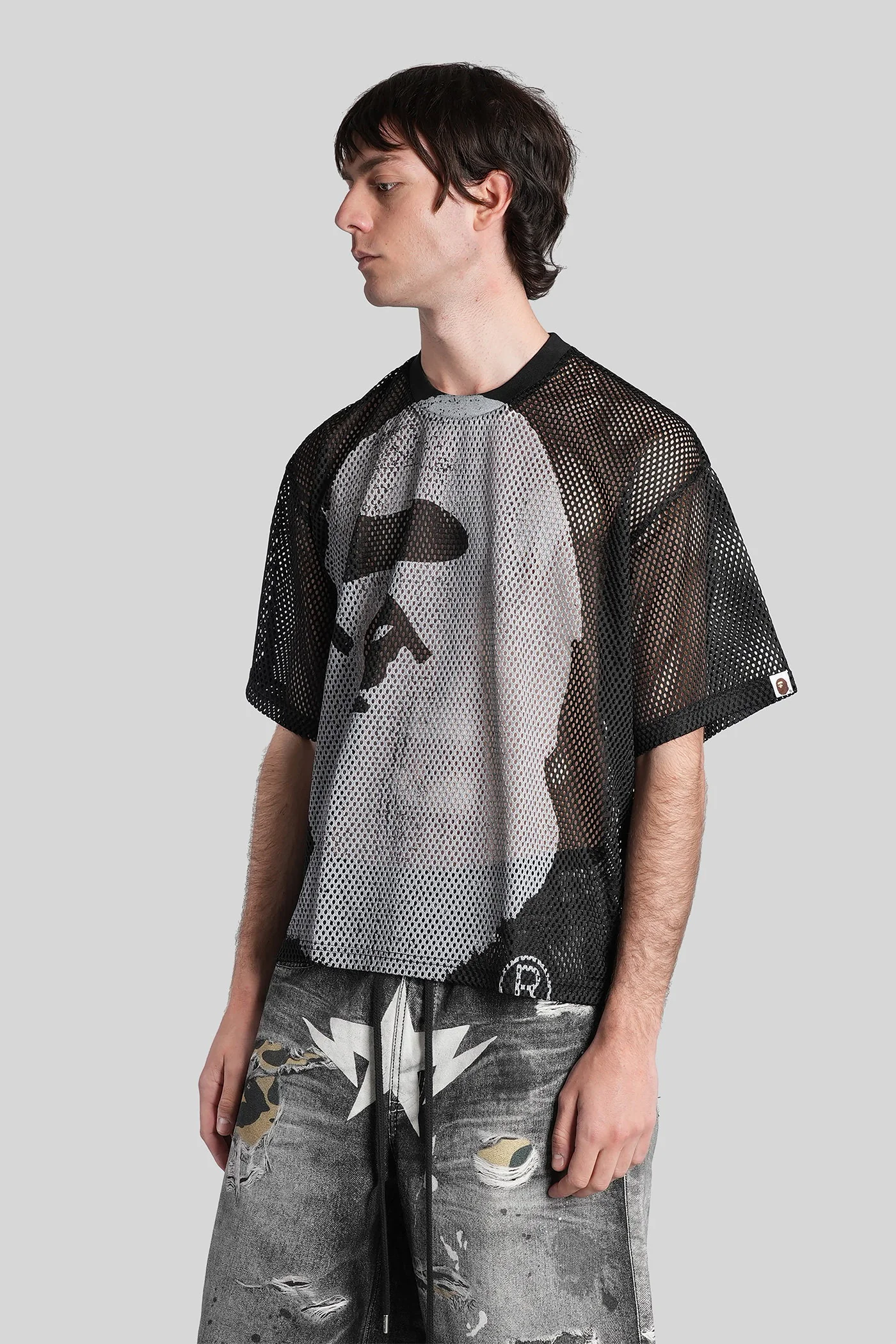 T-Shirt in black polyester - Image 4