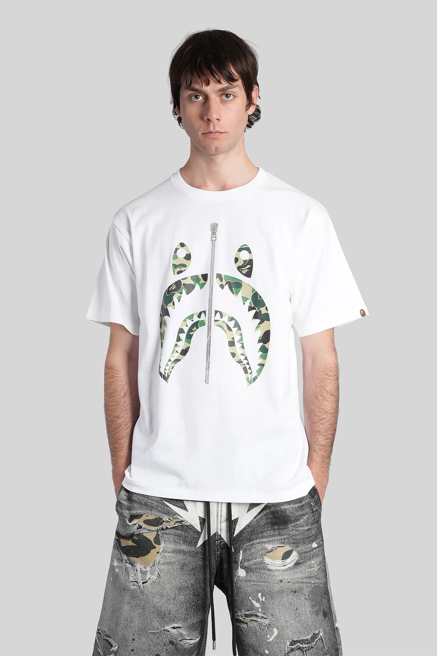 T-Shirt in white cotton