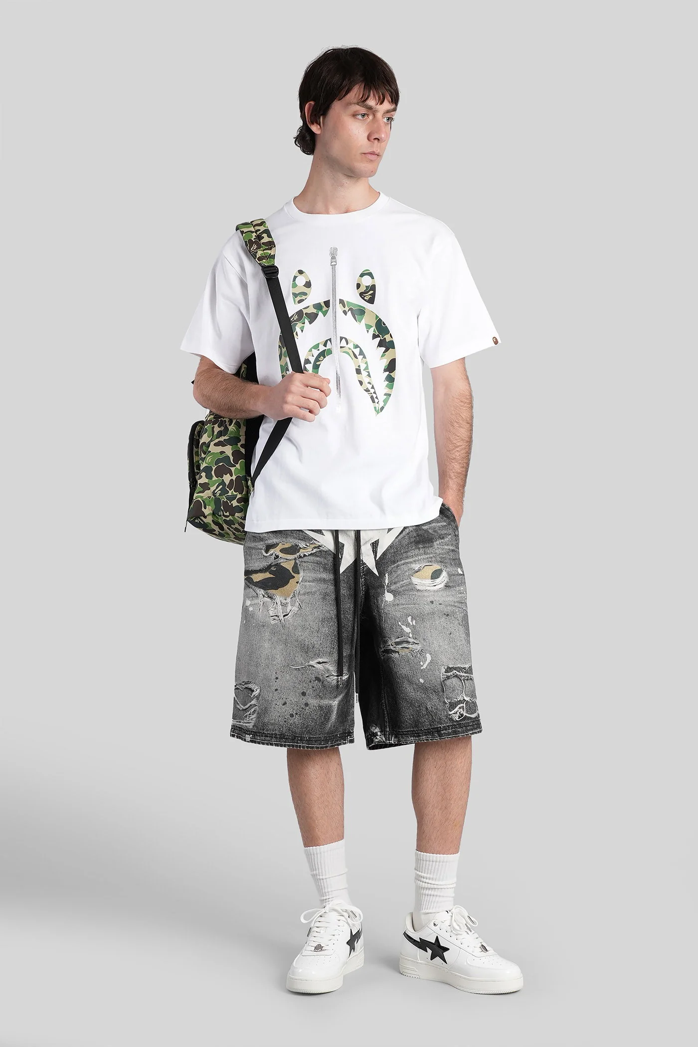 T-Shirt in white cotton - Image 2