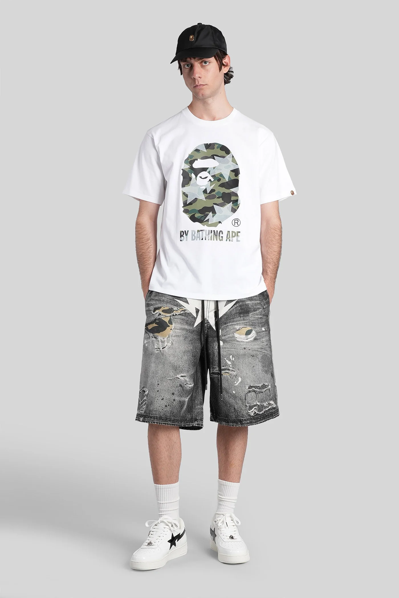T-Shirt in white cotton - Image 2