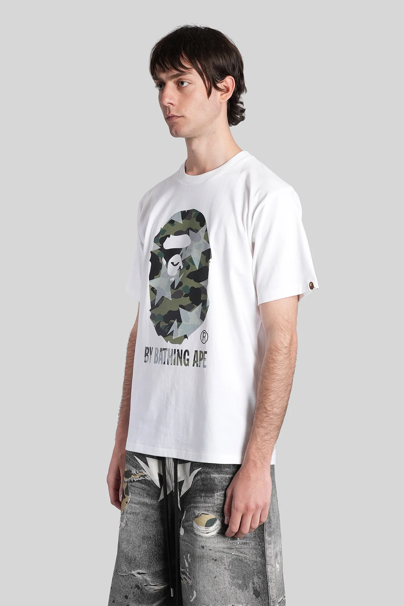 T-Shirt in white cotton - Image 4