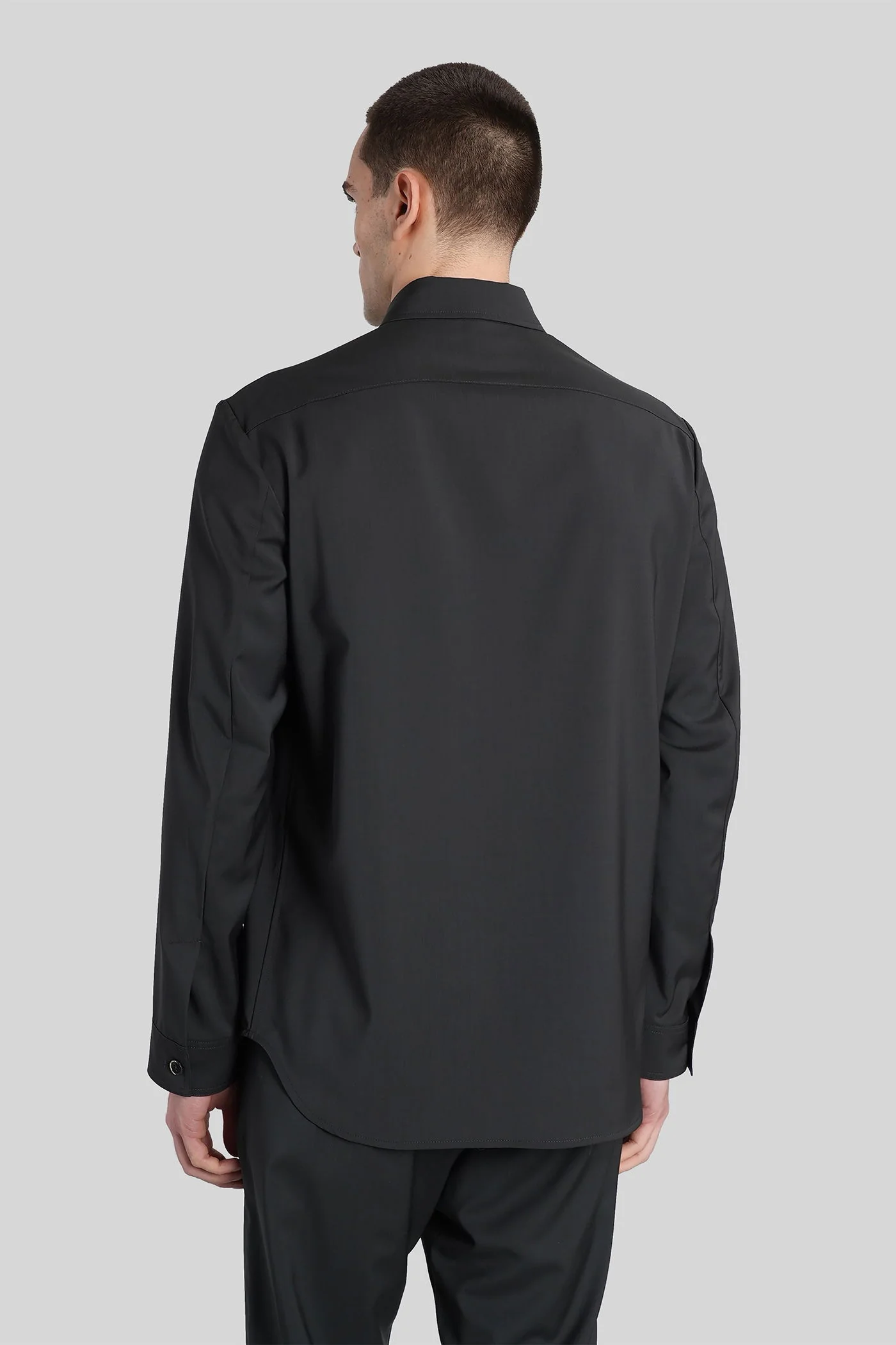 Fuselo Casual jacket in grey wool - Image 3