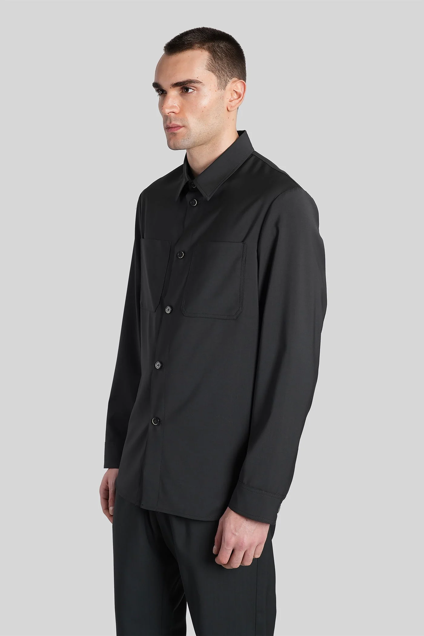 Fuselo Casual jacket in grey wool - Image 4