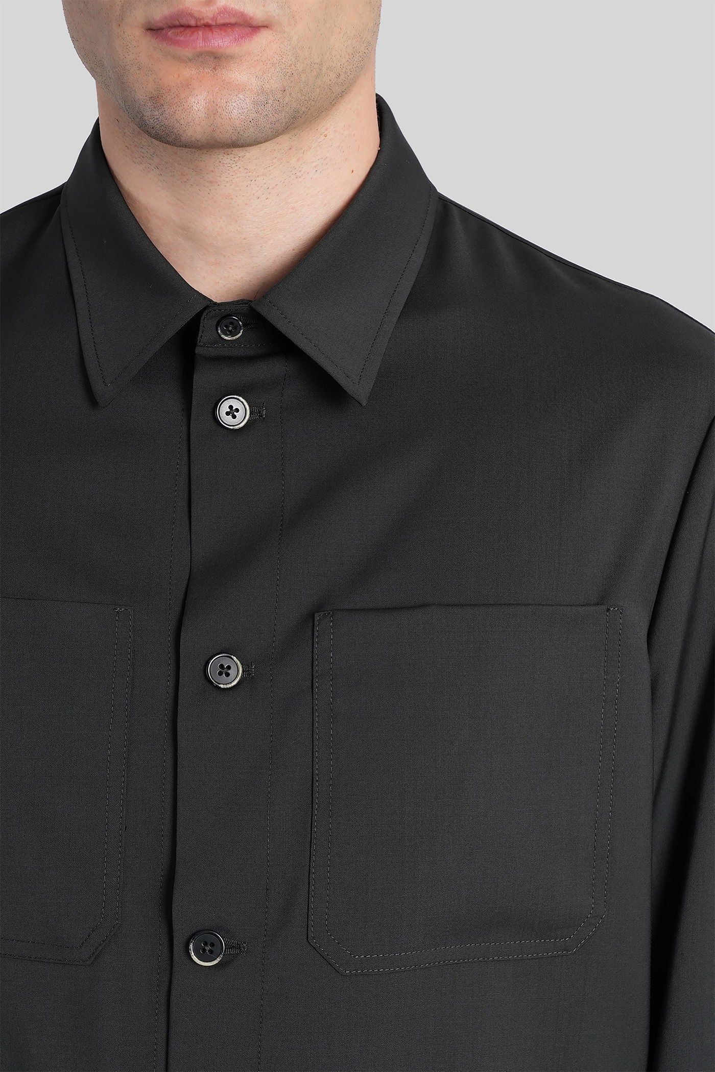 Fuselo Casual jacket in grey wool - Image 5