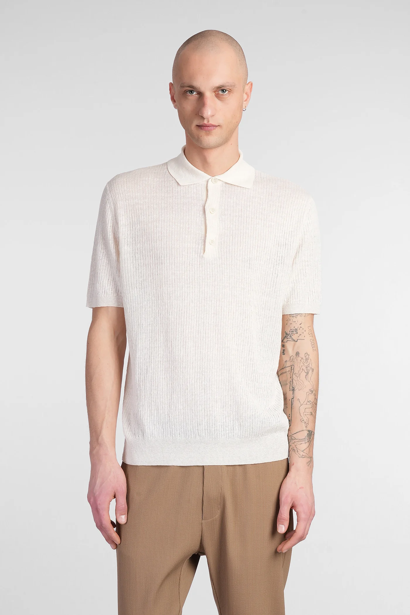 Marco Polo in beige linen
