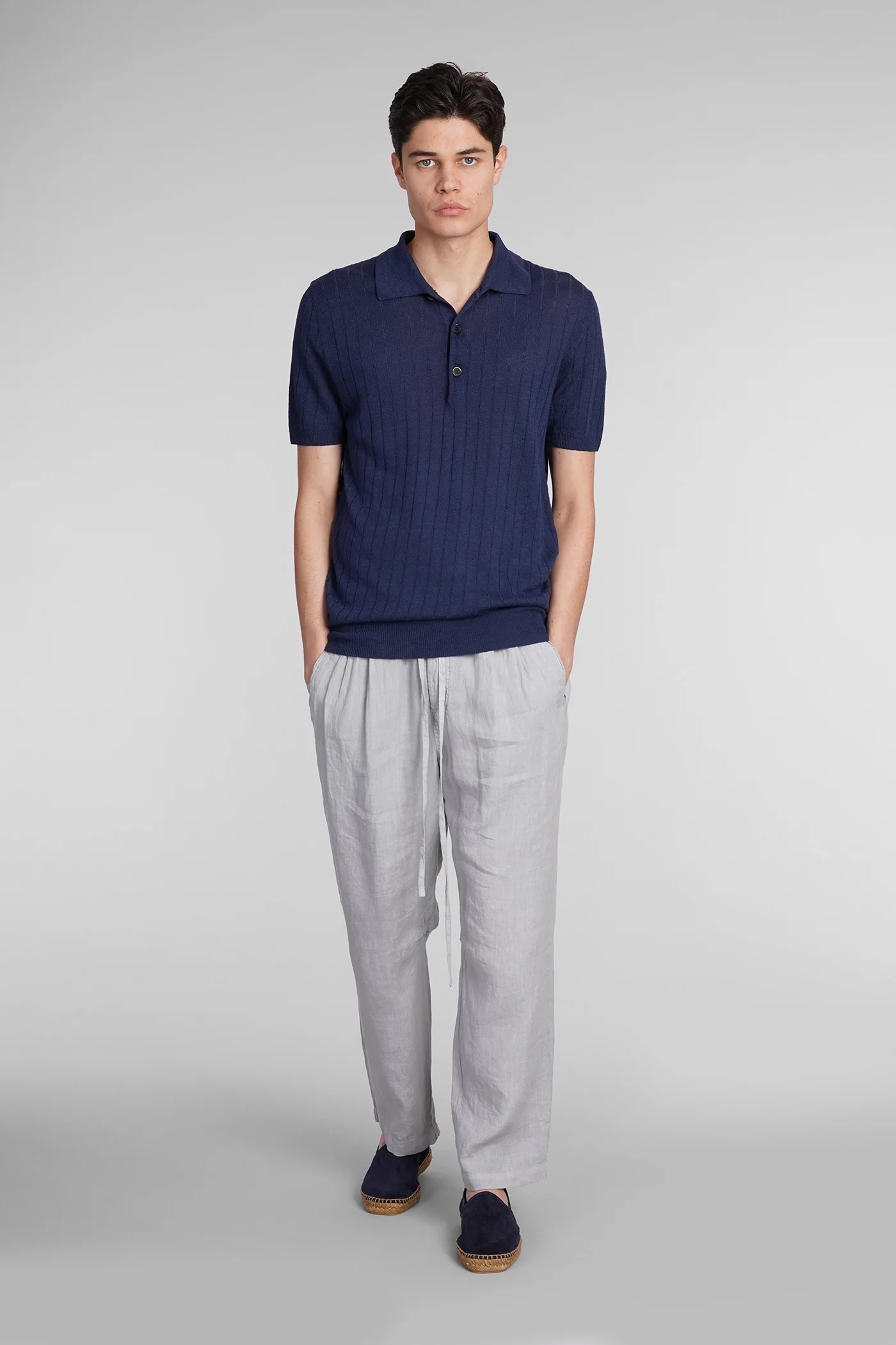 Marco Polo in blue linen - Image 2
