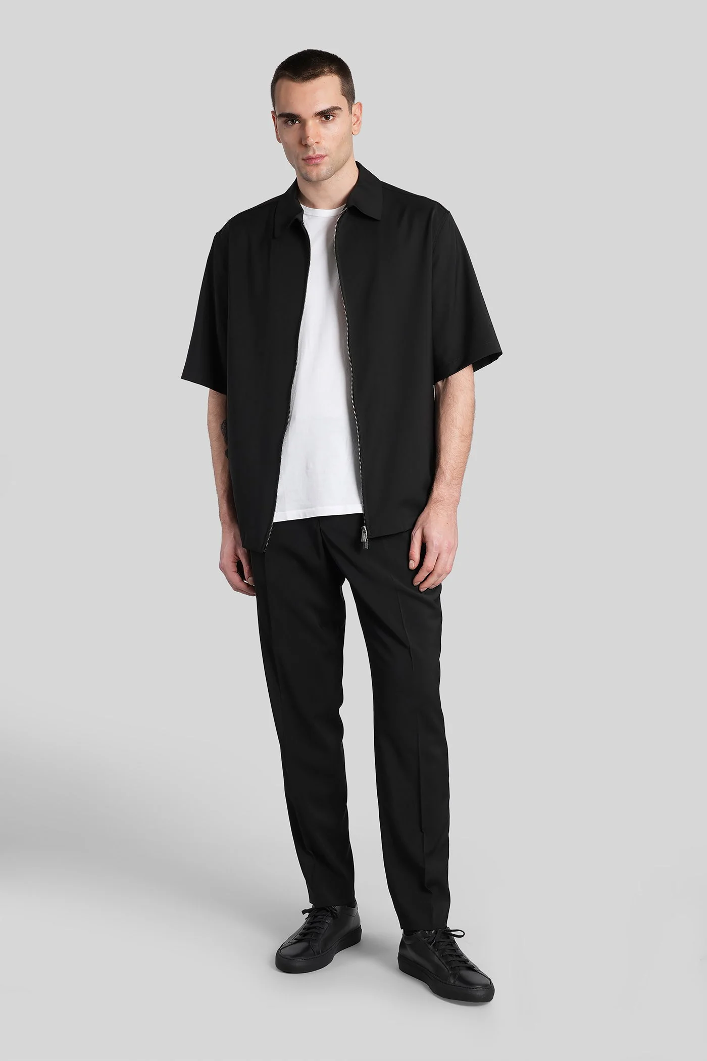 Prama Casual jacket in black wool - Image 2