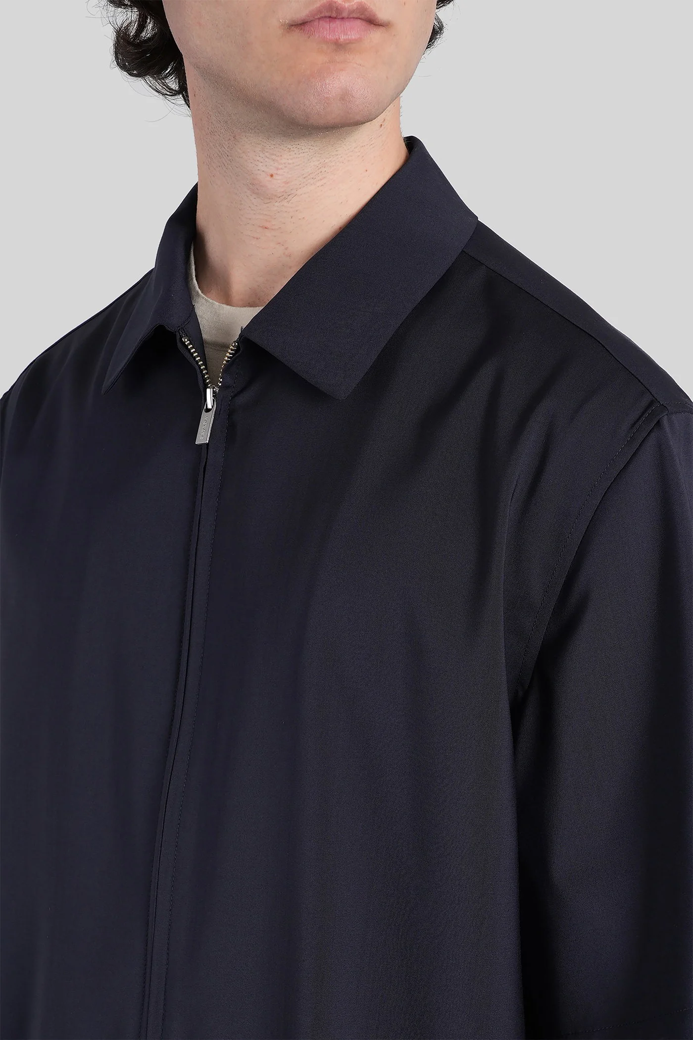 Prama Casual jacket in blue wool - Image 5