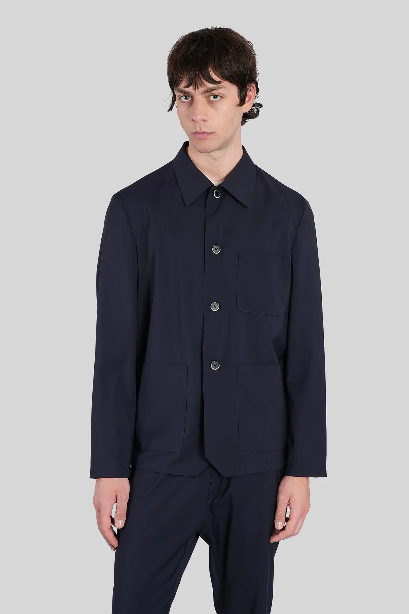 Visal Casual jacket in blue wool - Image 16