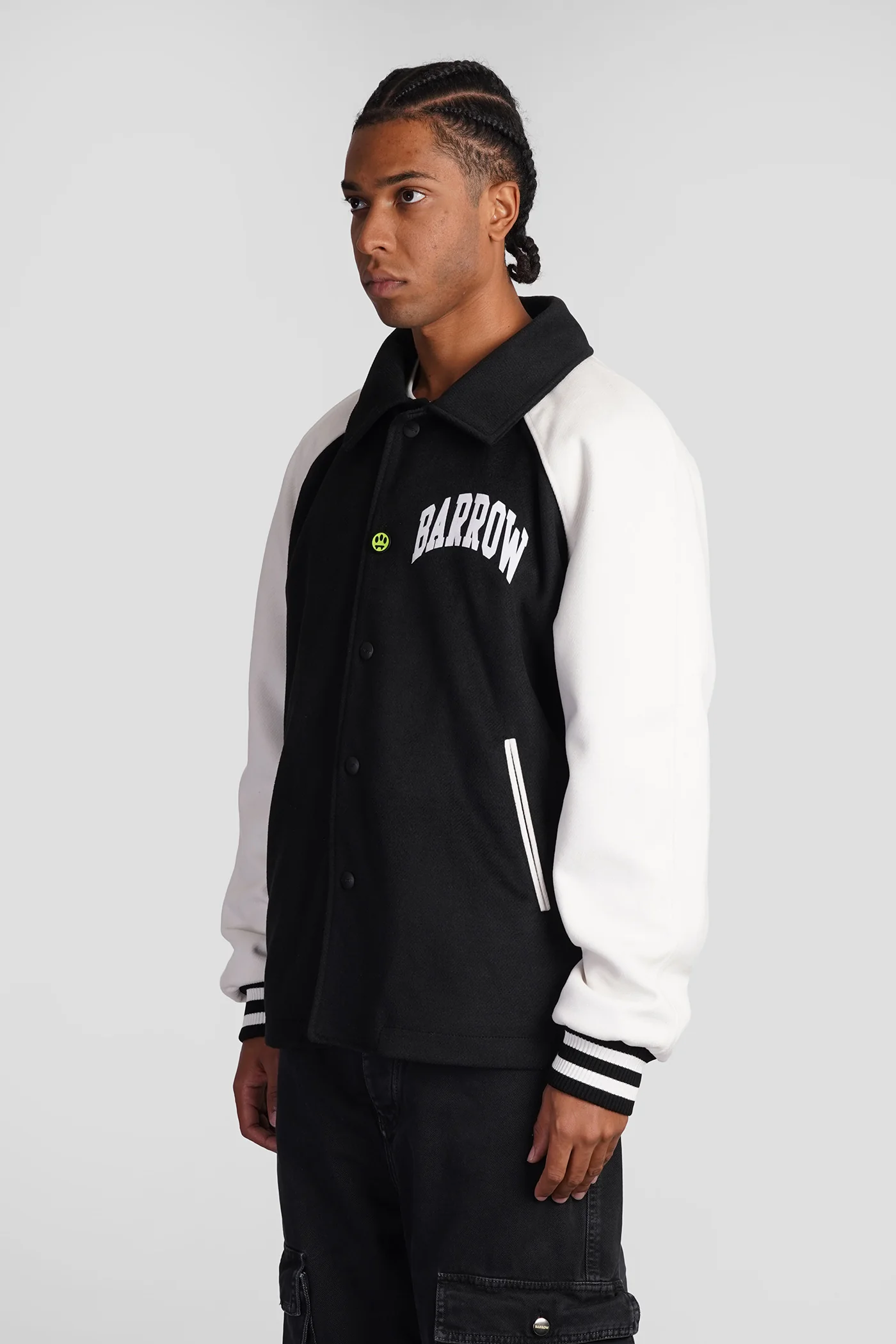 Bomber Jacket in black polyester - Image 4