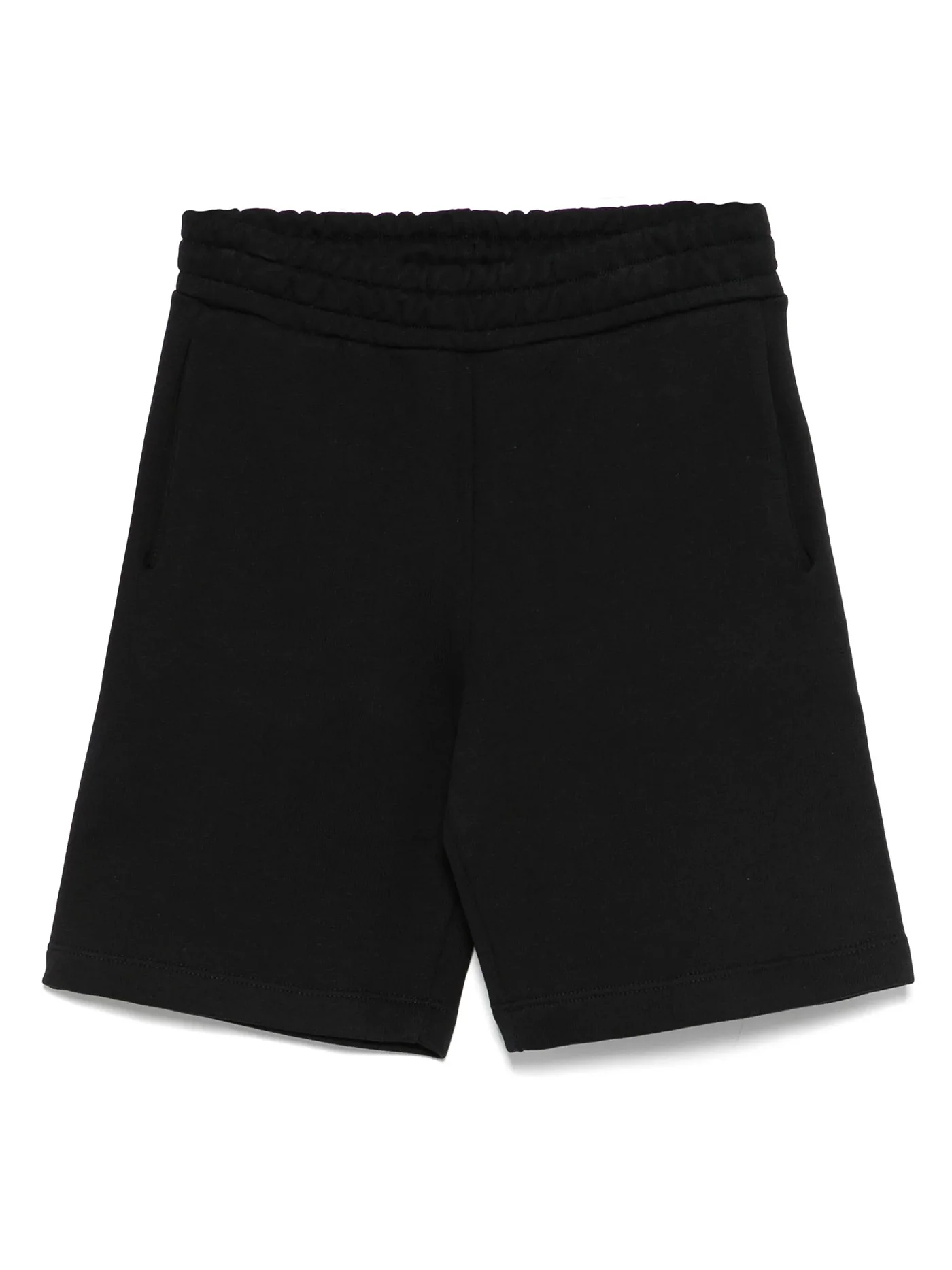 Shorts in black cotton