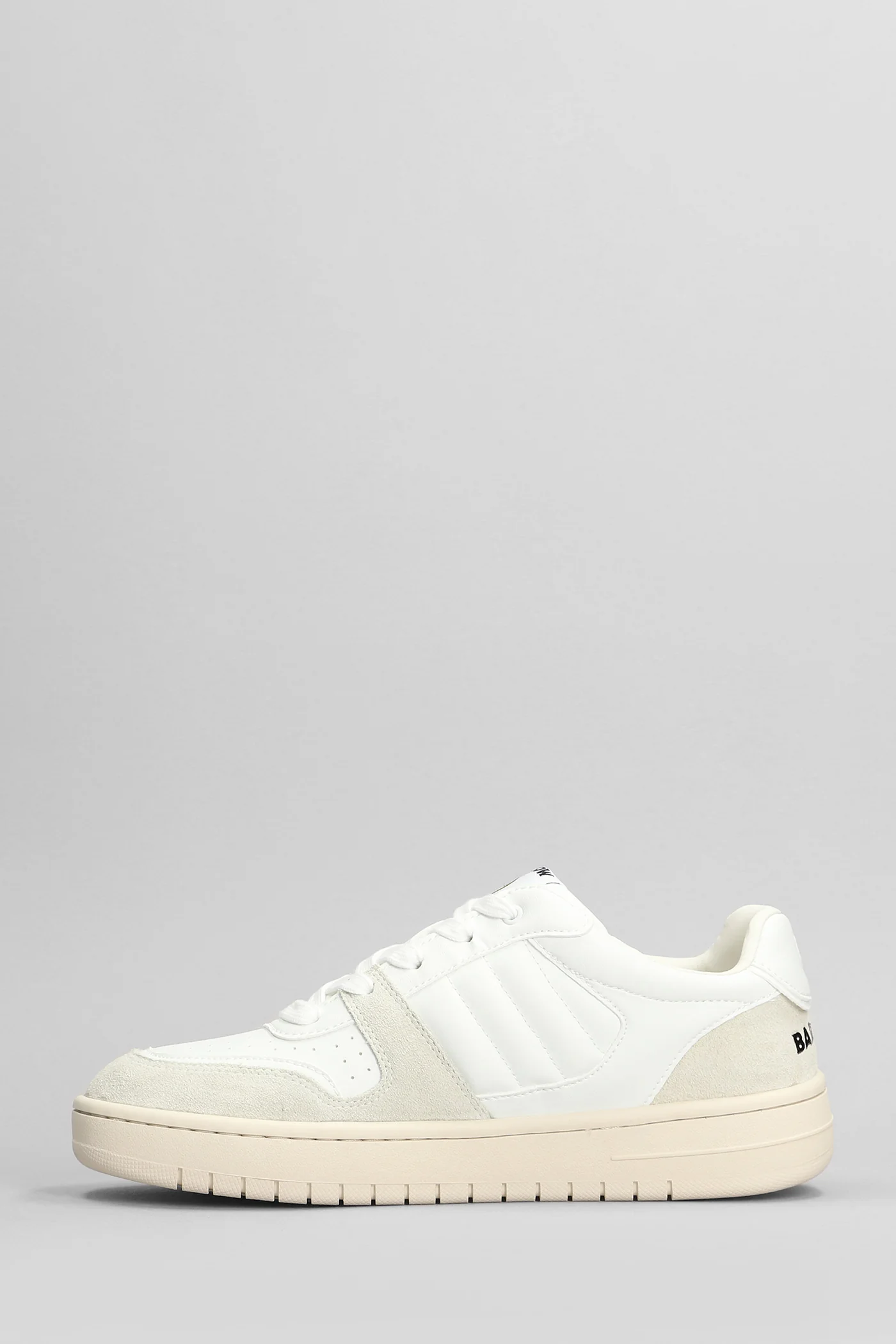 Sneakers in white suede and leather - Image 8