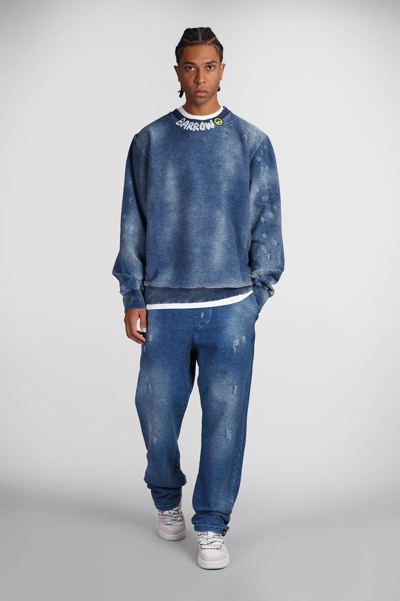 Sweatshirt in blue cotton - Image 2