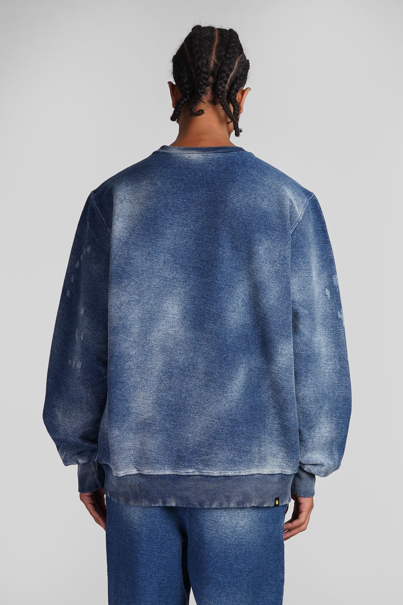 Sweatshirt in blue cotton - Image 3
