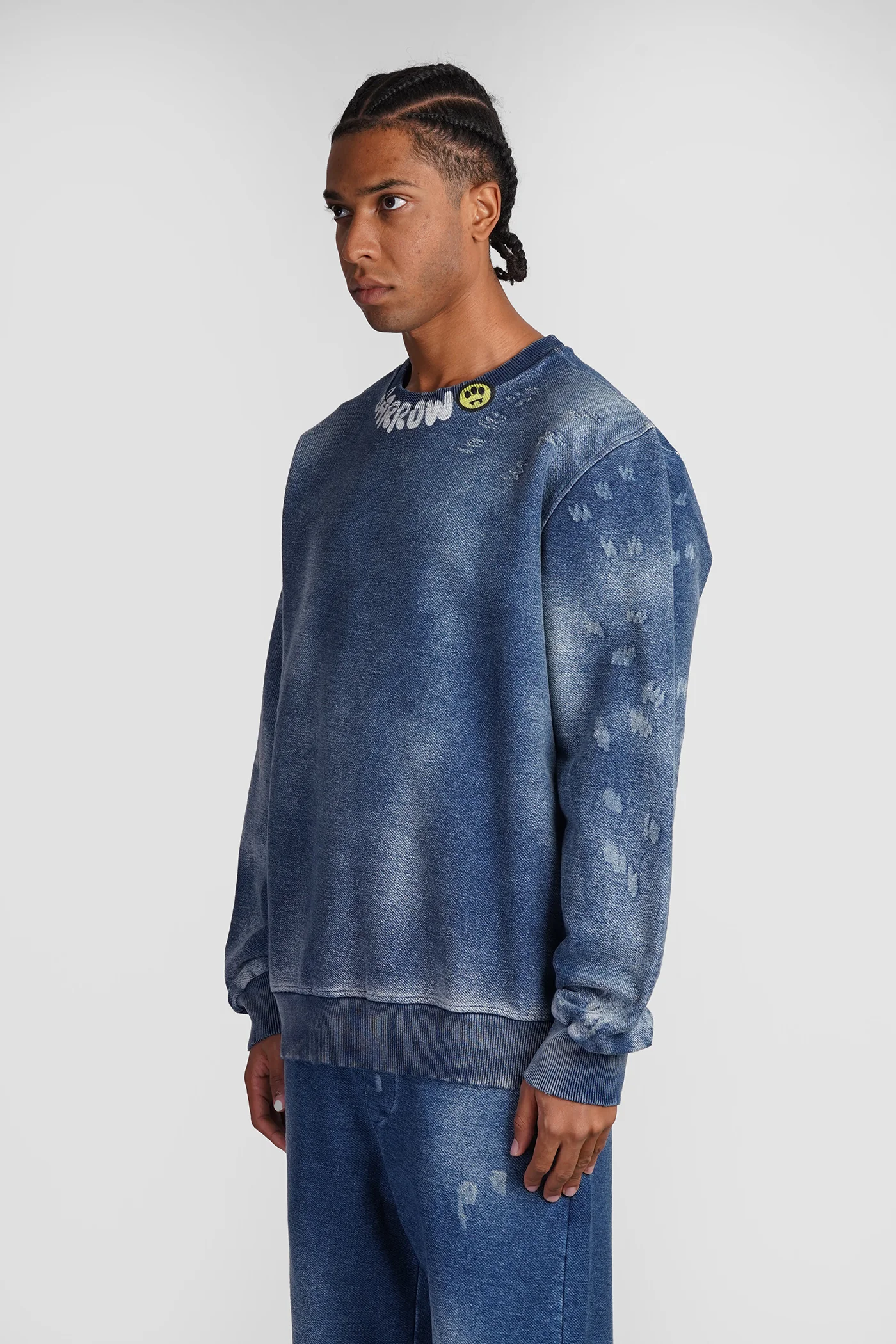 Sweatshirt in blue cotton - Image 4