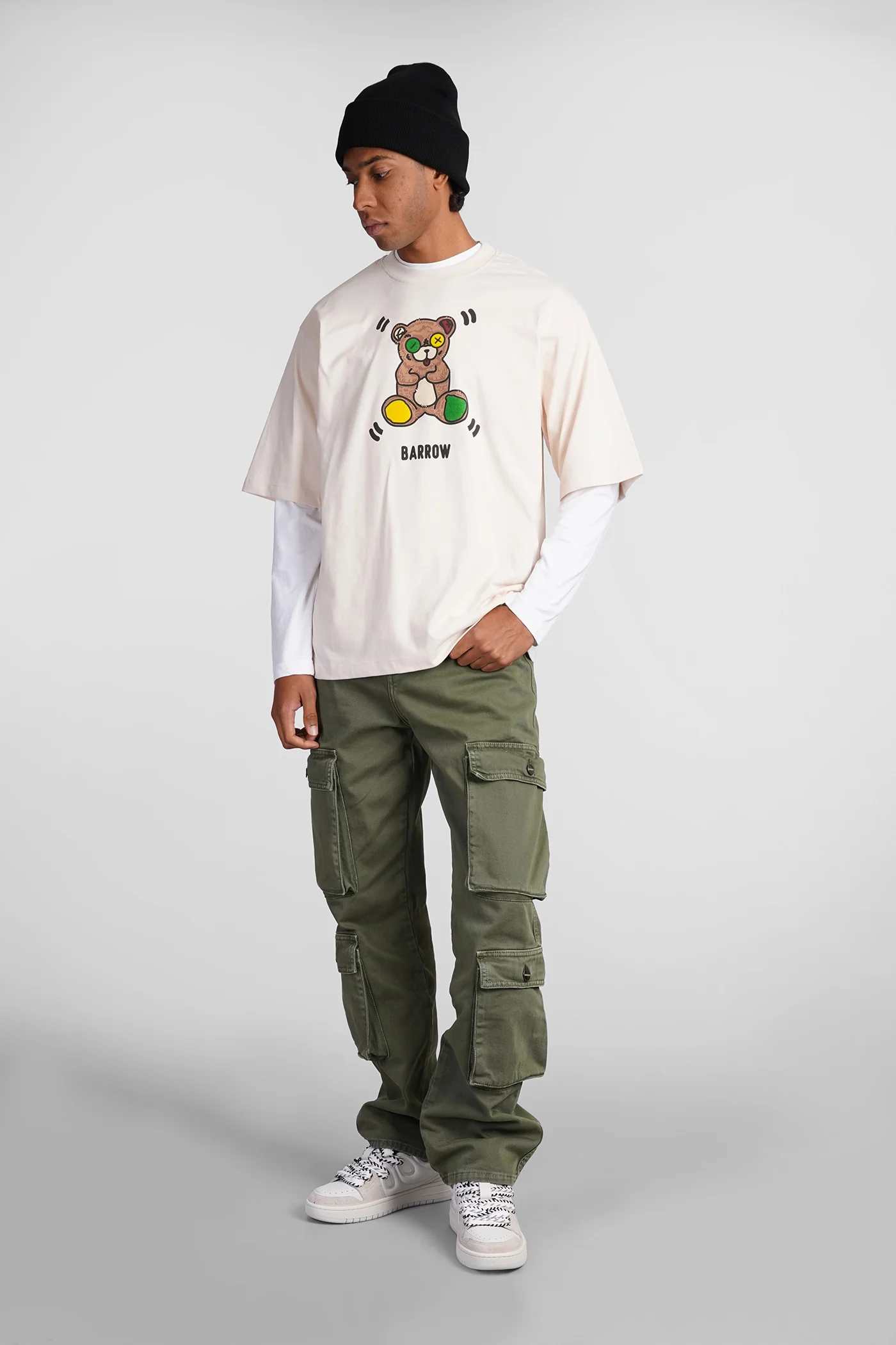 T-Shirt in beige cotton - Image 2