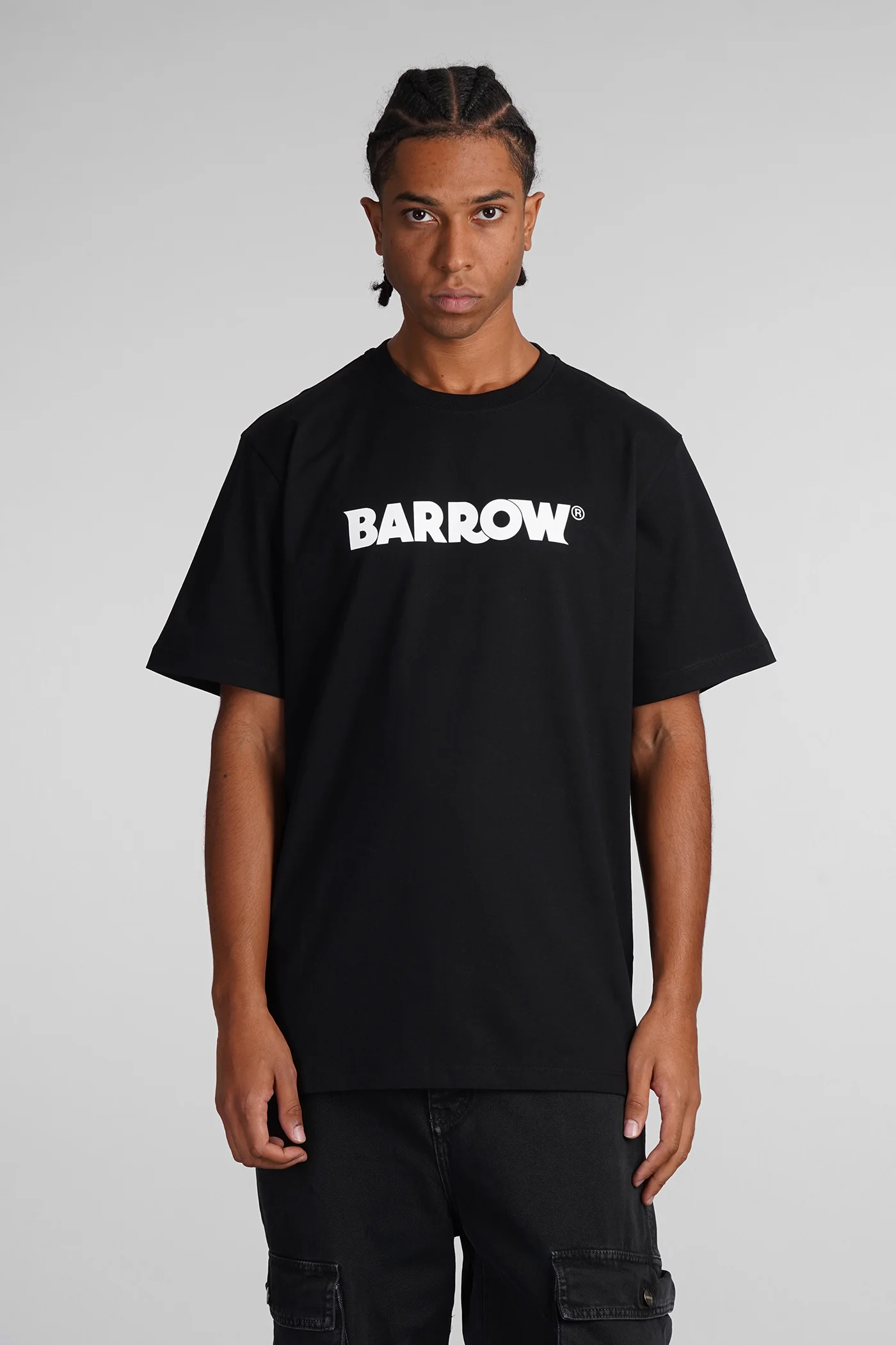 T-Shirt in black cotton