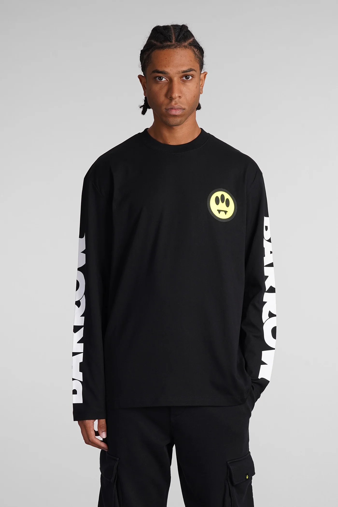 T-Shirt in black cotton