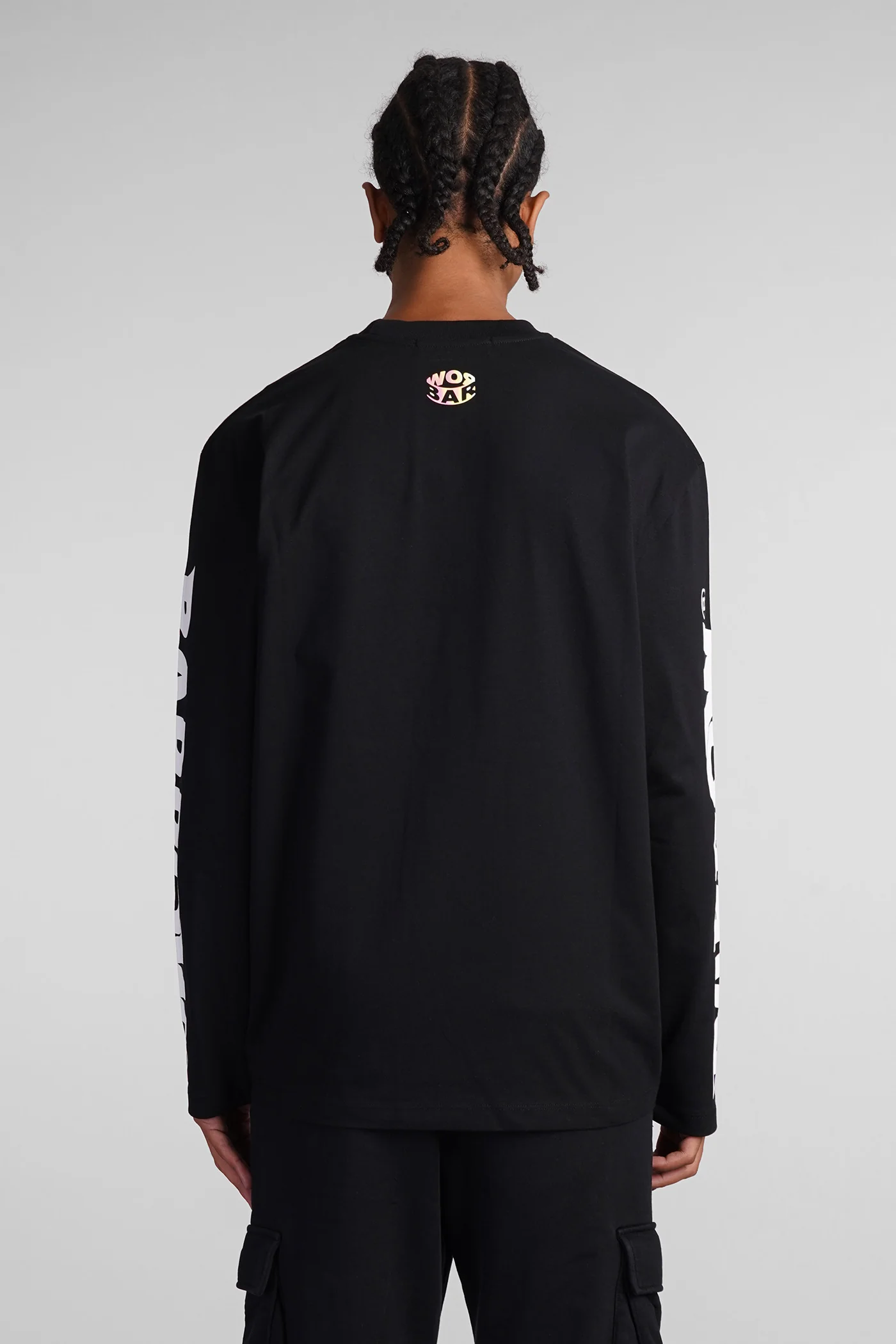T-Shirt in black cotton - Image 3