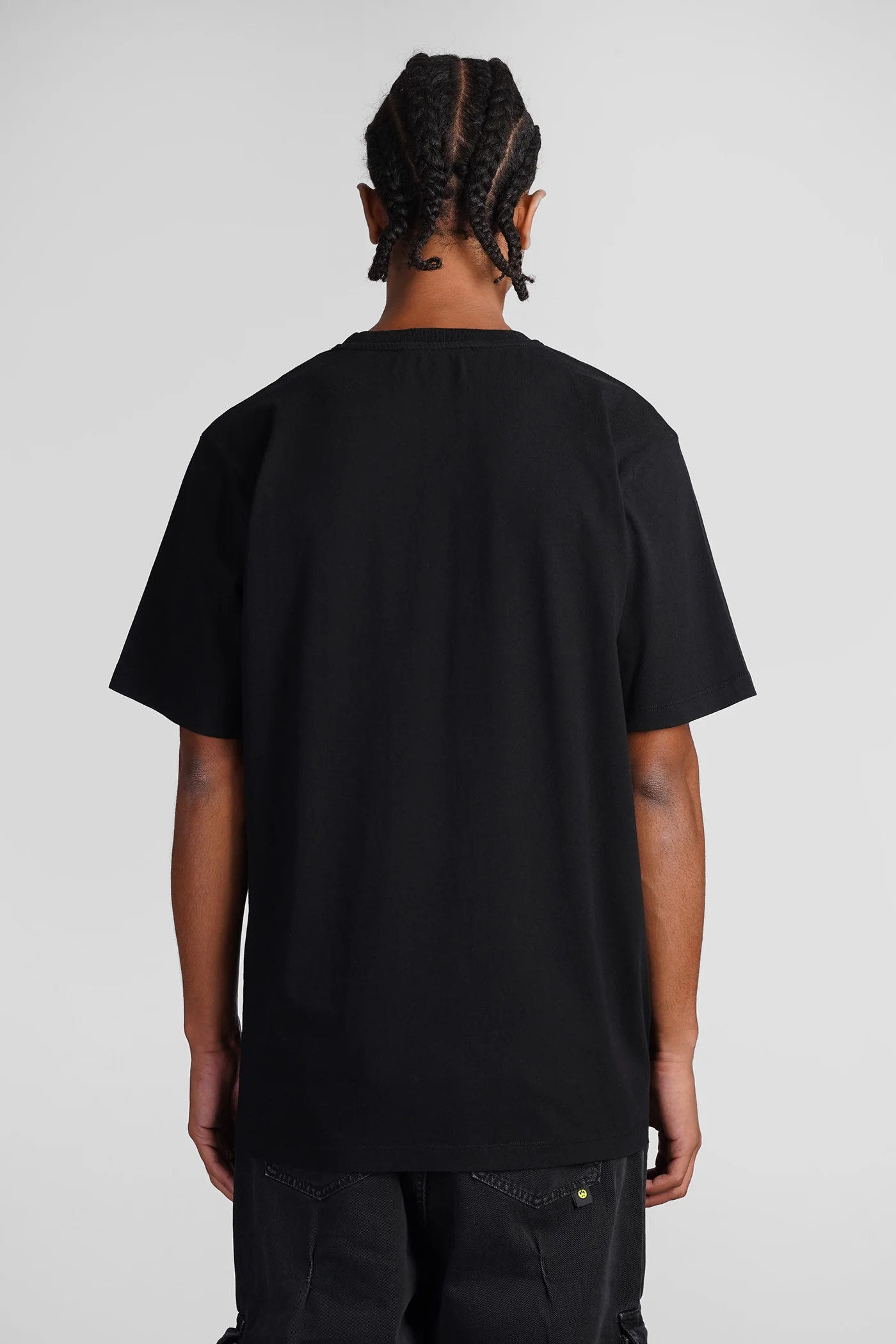 T-Shirt in black cotton - Image 3