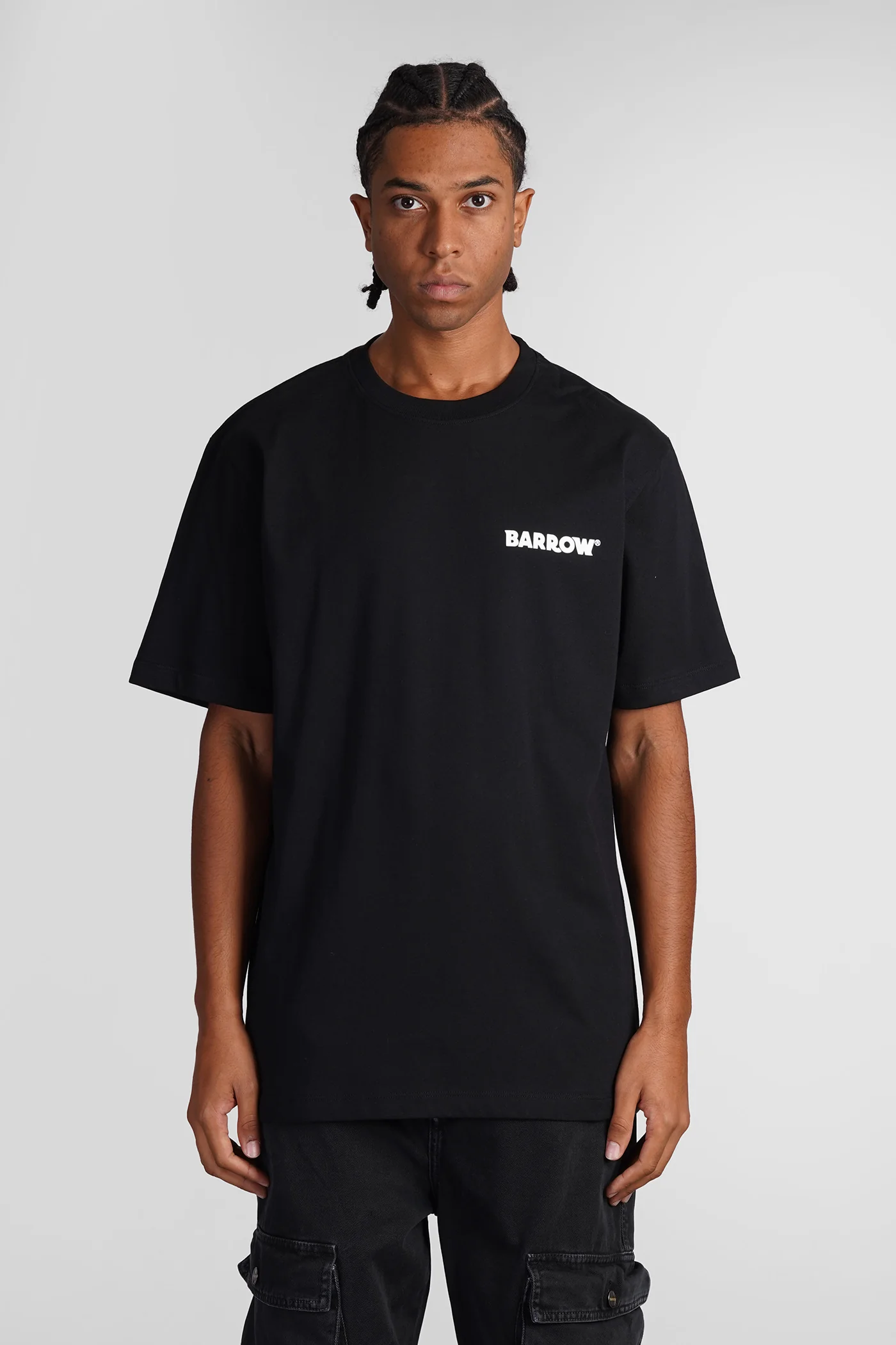 T-Shirt in black cotton