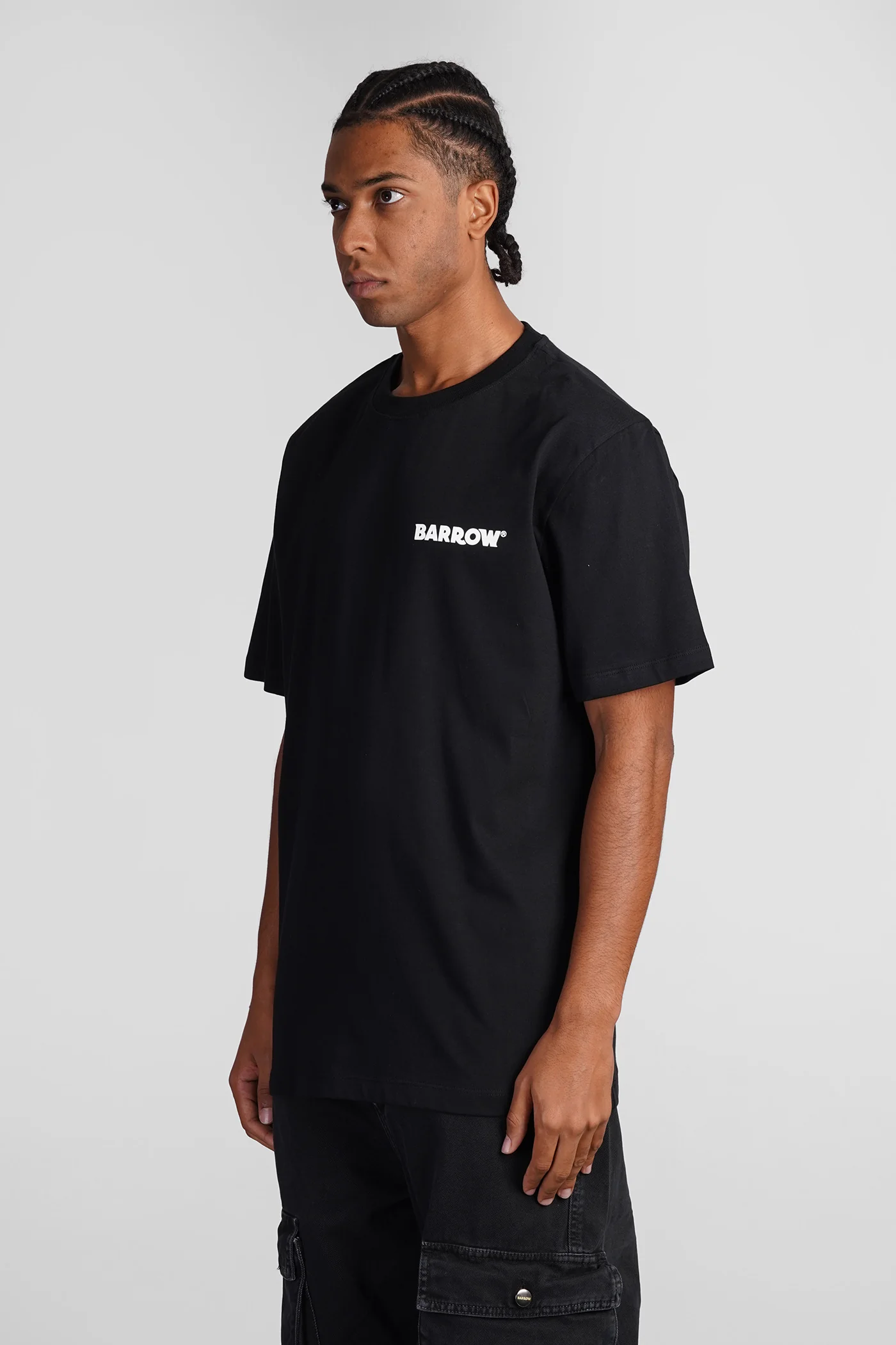 T-Shirt in black cotton - Image 4