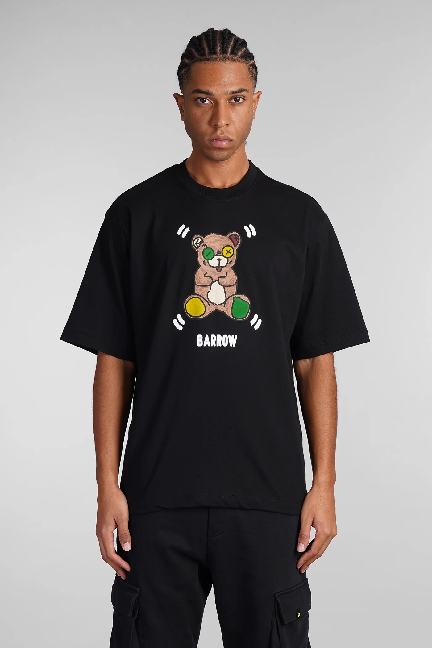 T-Shirt in black cotton