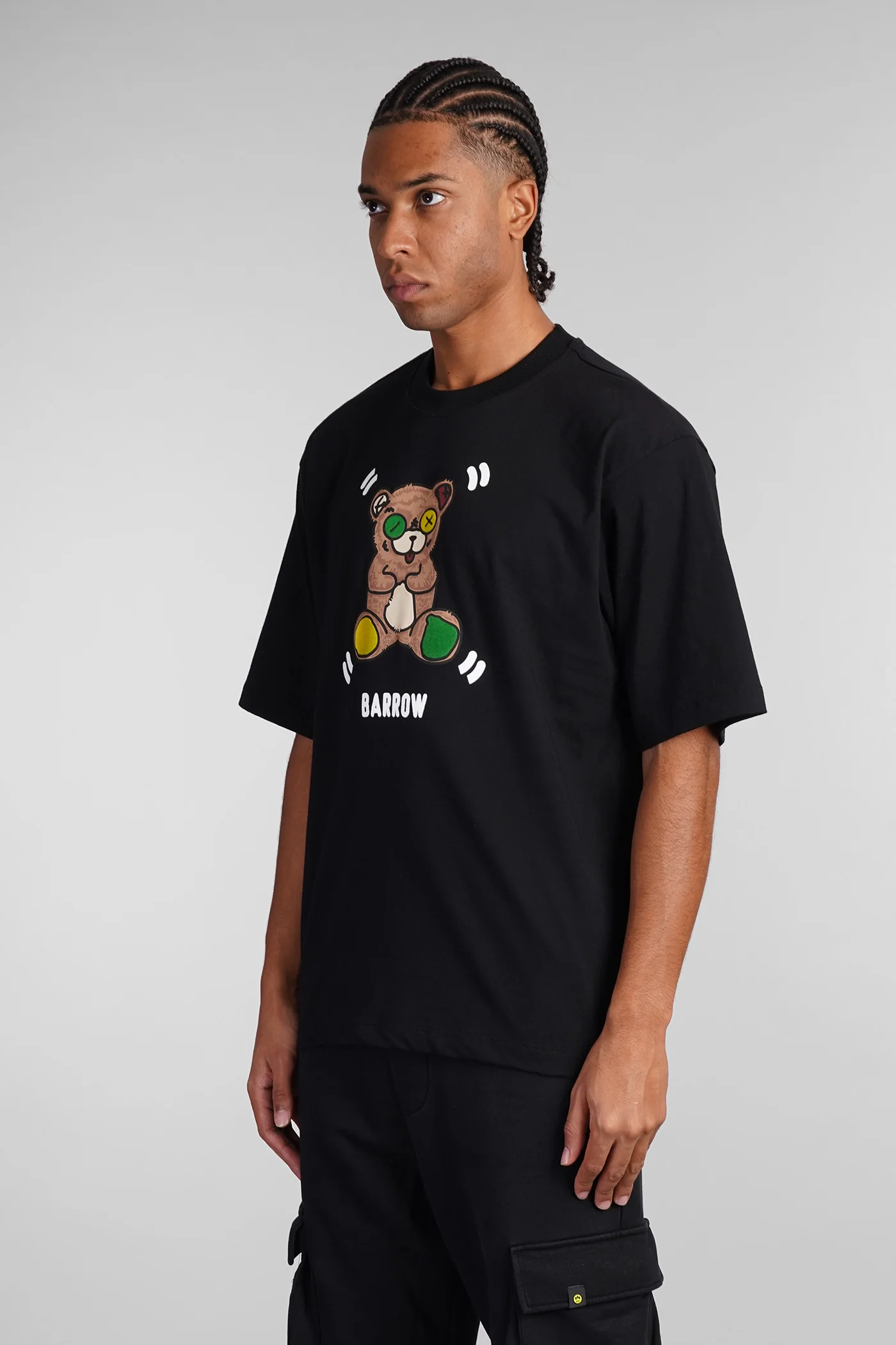 T-Shirt in black cotton - Image 4