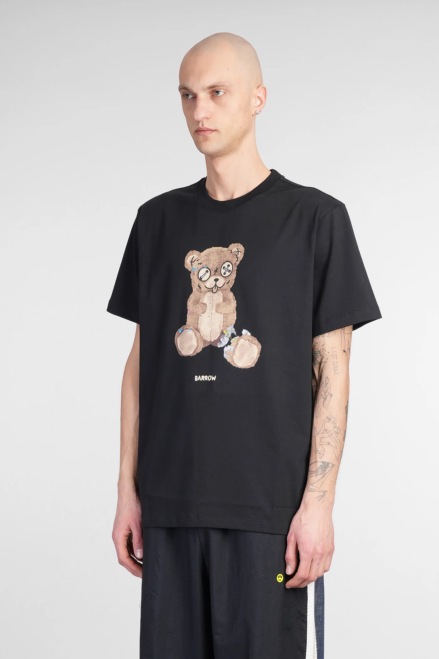 T-Shirt in black cotton - Image 4