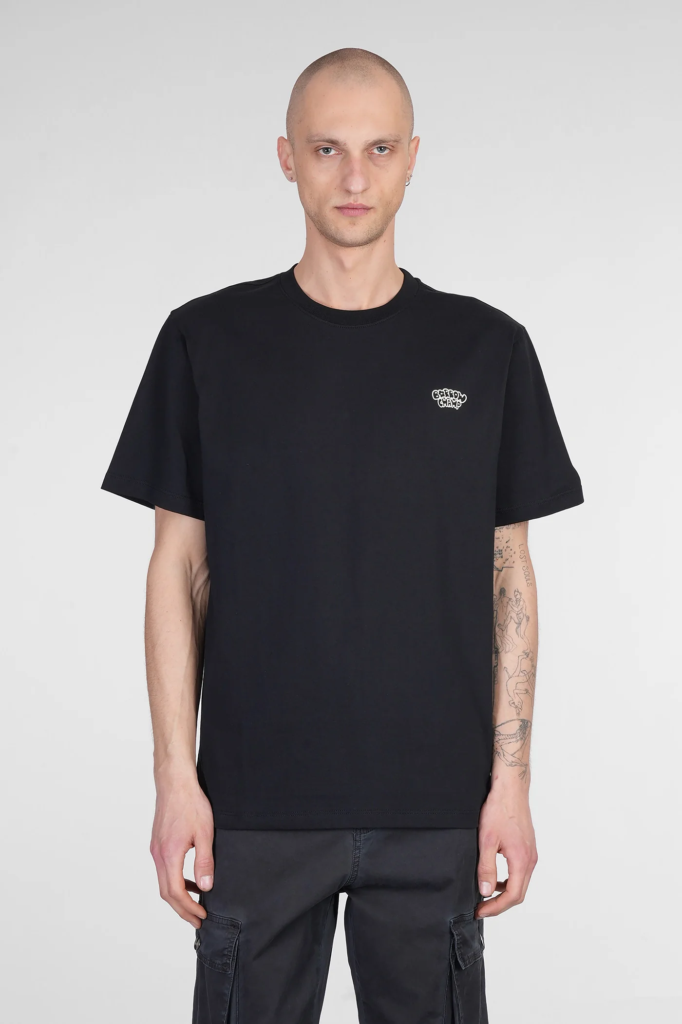 T-Shirt in black cotton