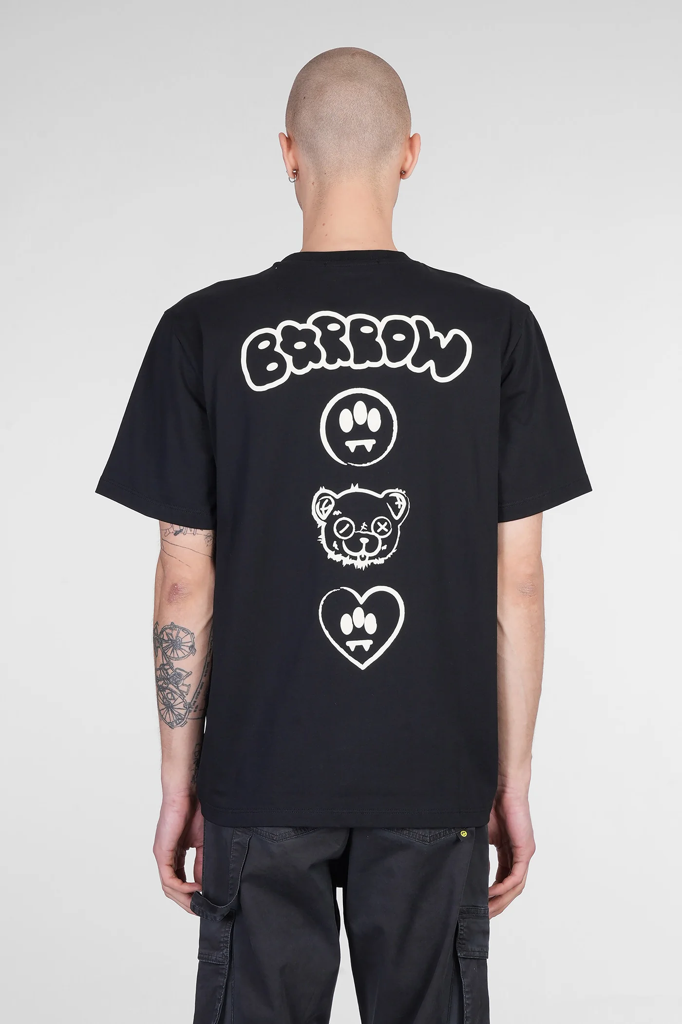T-Shirt in black cotton - Image 3