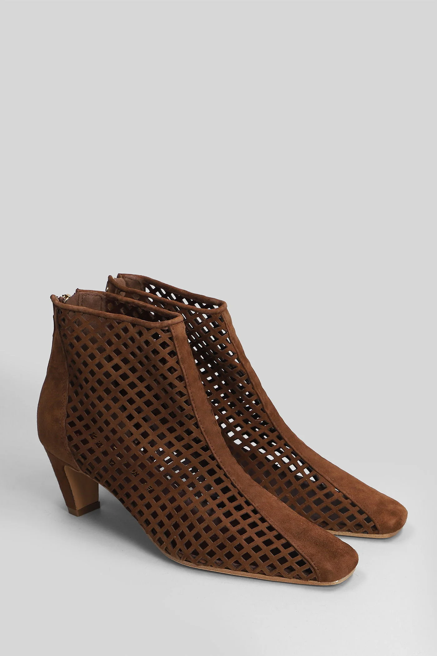 High heels Ankle boots in brown suede - Image 2