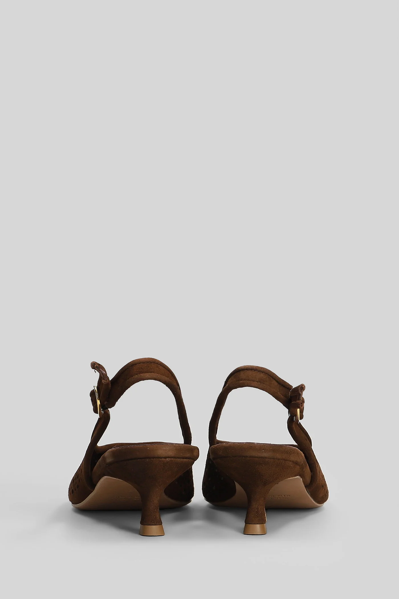 Pumps in brown suede - Image 4