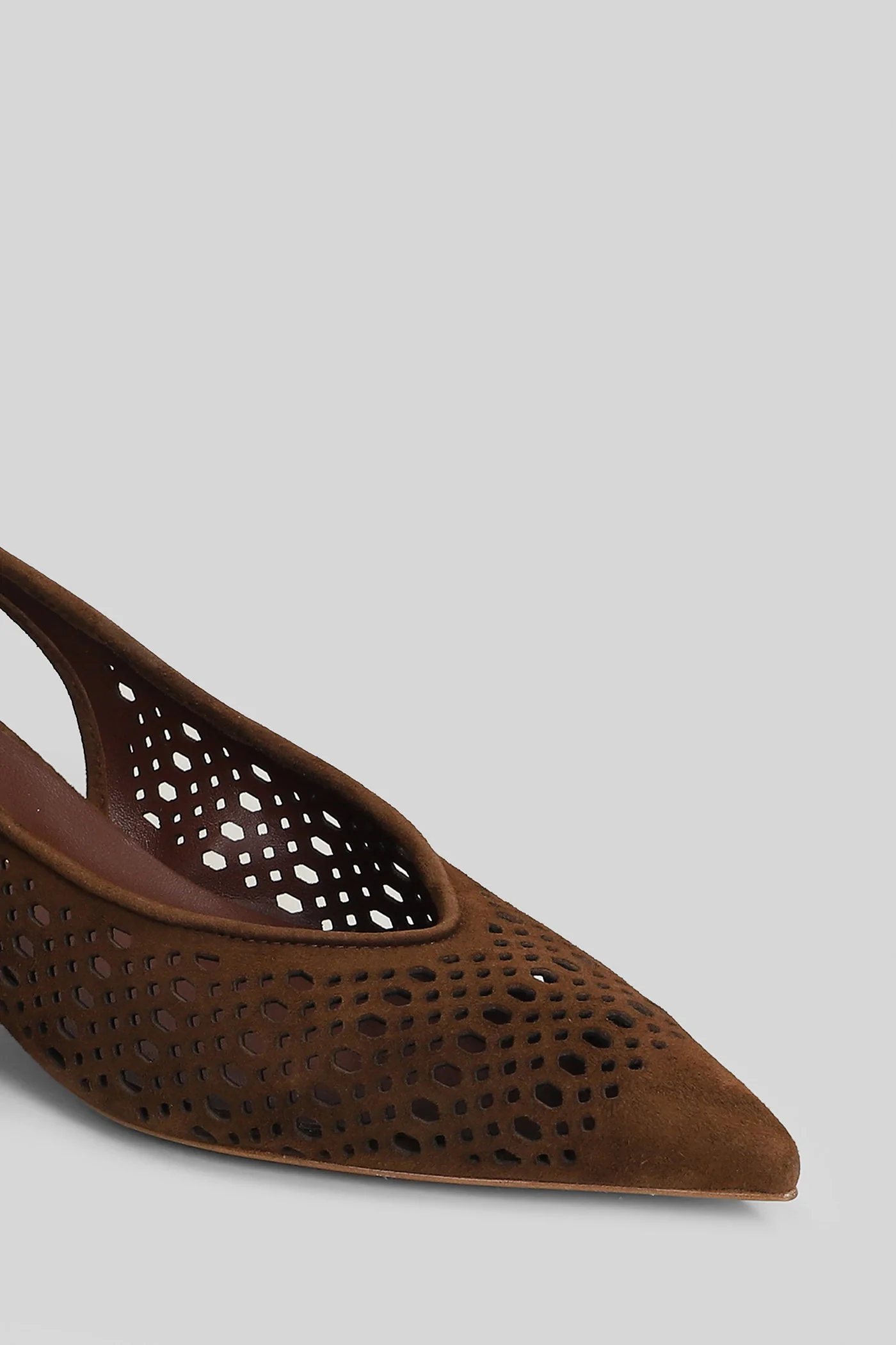 Pumps in brown suede - Image 5