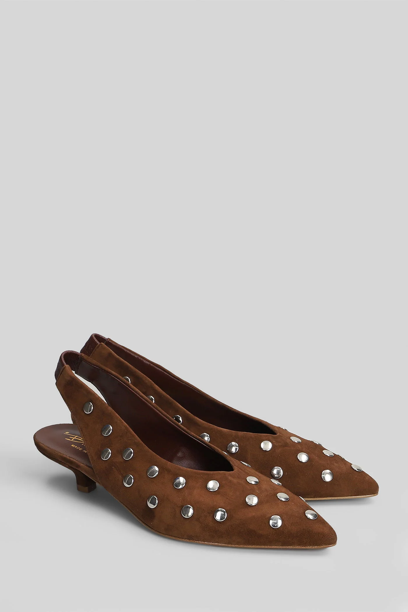 Pumps in brown suede - Image 2