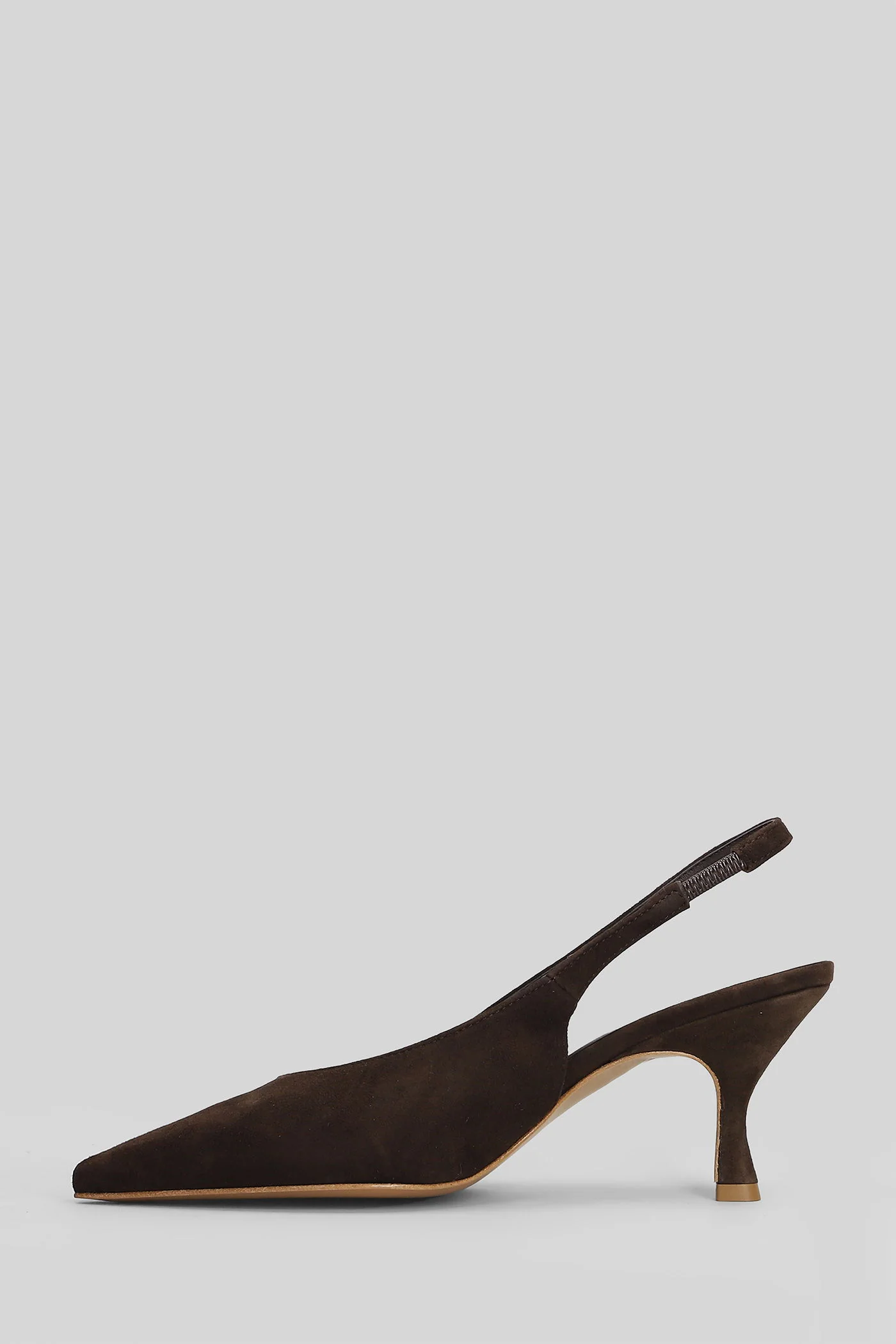 Pumps in dark brown suede - Image 3