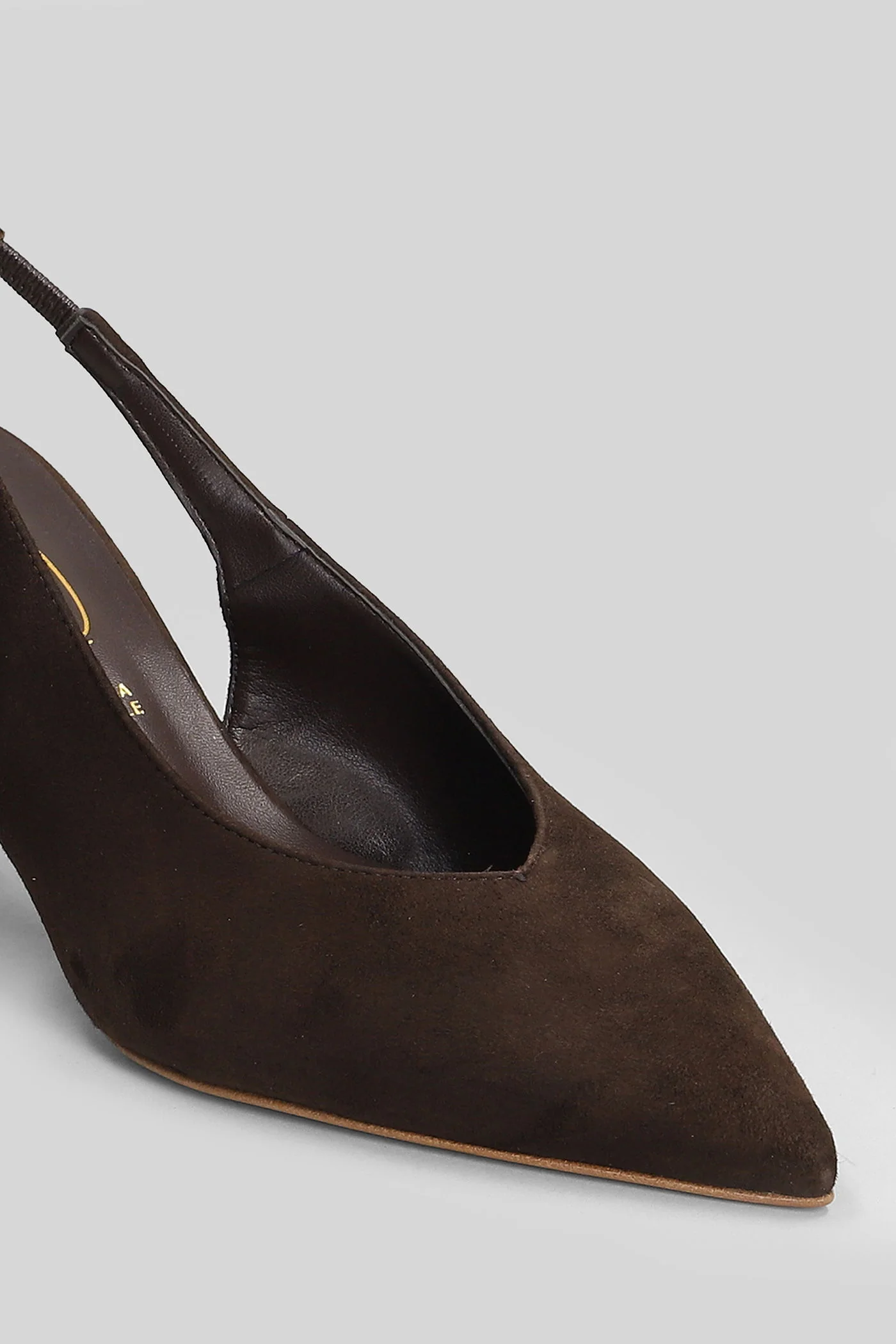 Pumps in dark brown suede - Image 5