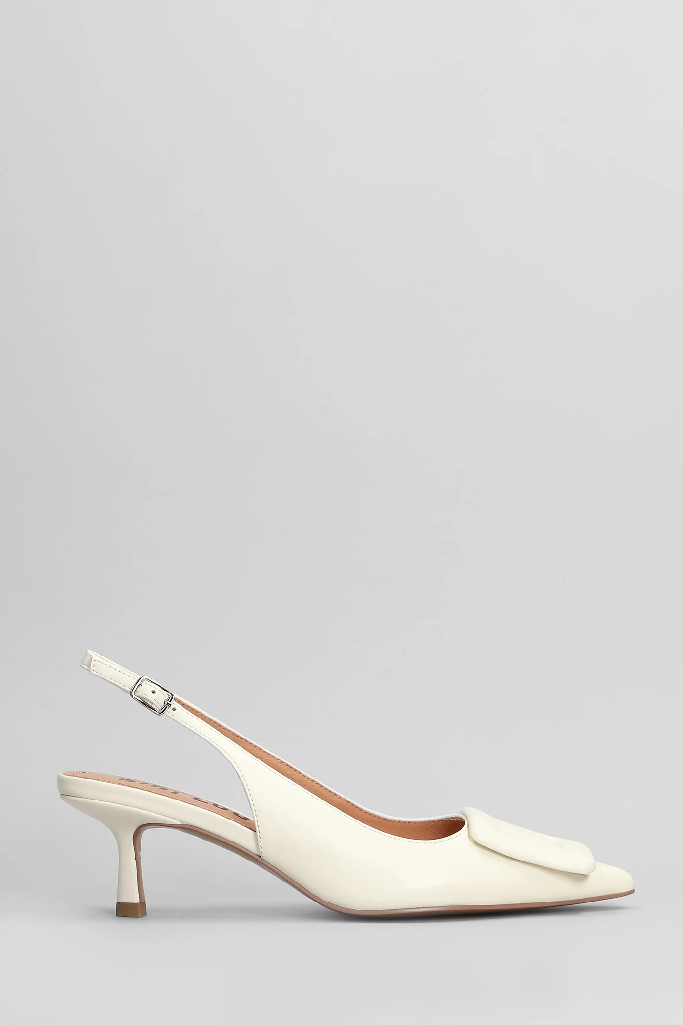 Bonnie 55 Pumps in white leather