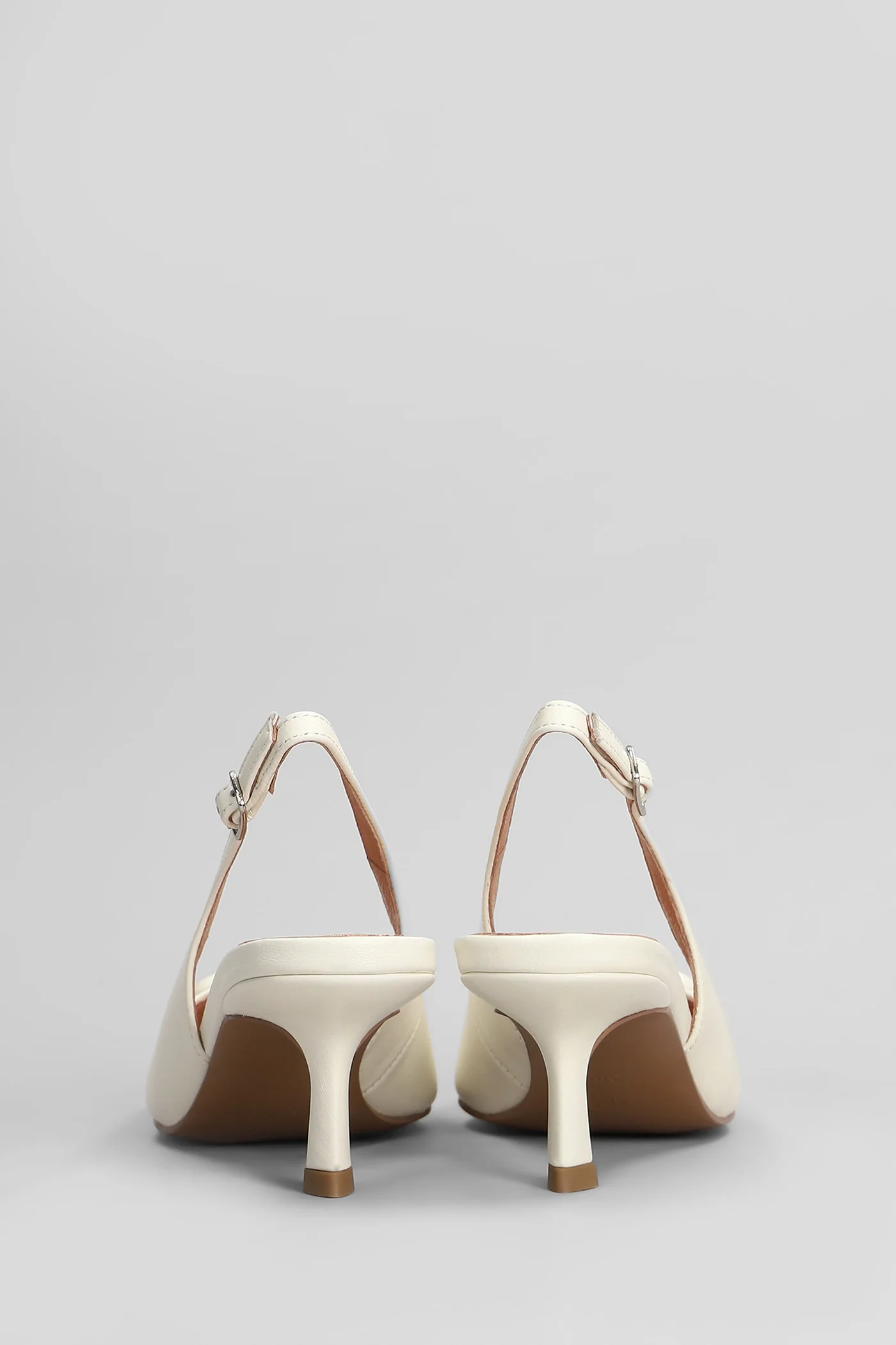 Bonnie 55 Pumps in white leather - Image 4
