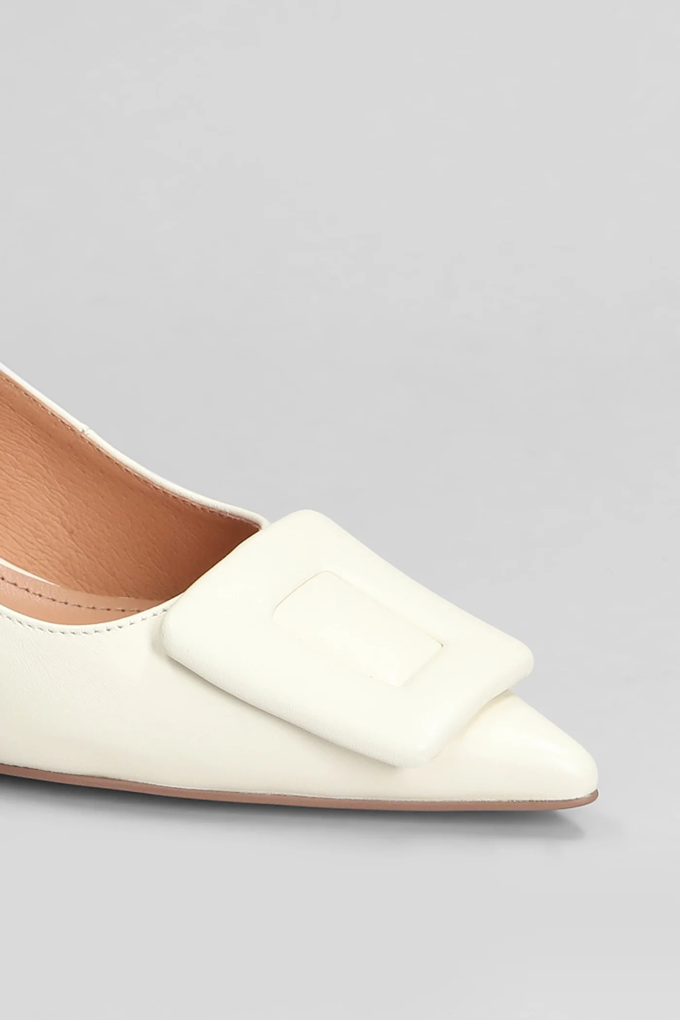 Bonnie 55 Pumps in white leather - Image 5