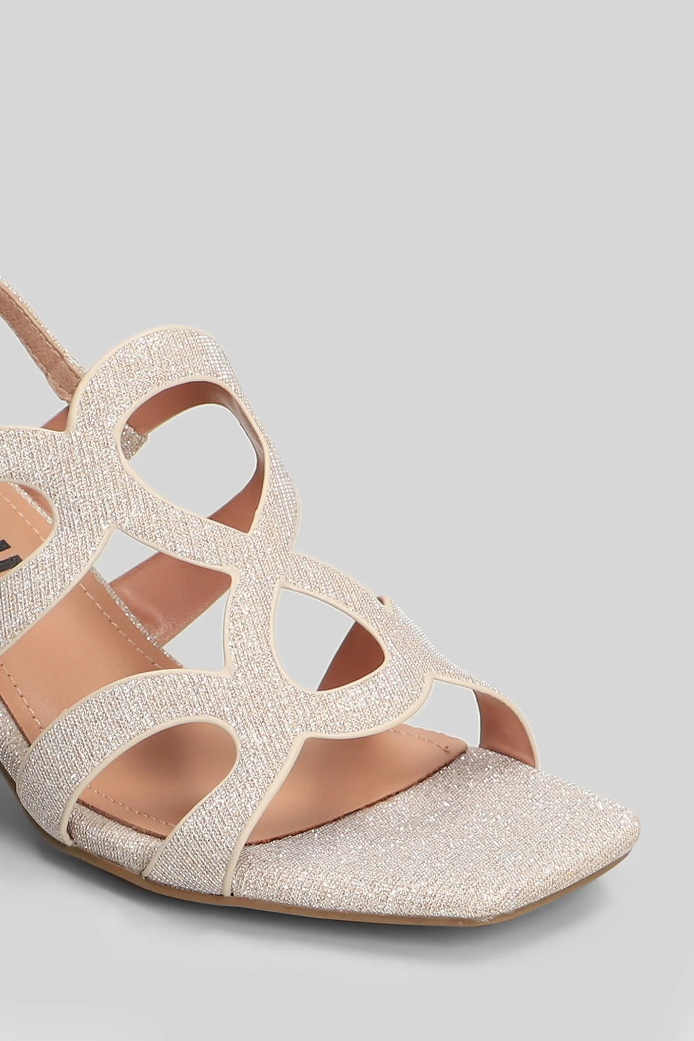 Crysia Sandals in powder glitter - Image 5