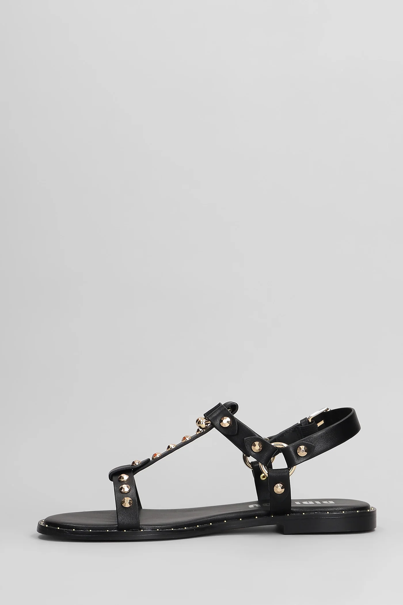 Dunia Flats in black leather - Image 3