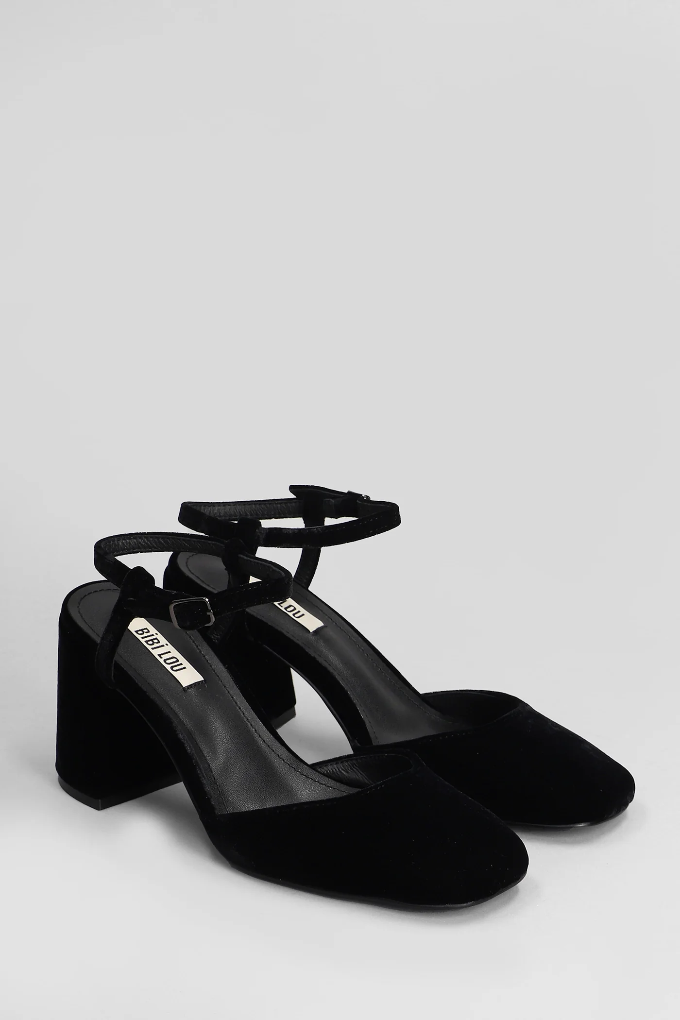 Emily Pump Pumps in black velvet - Image 2