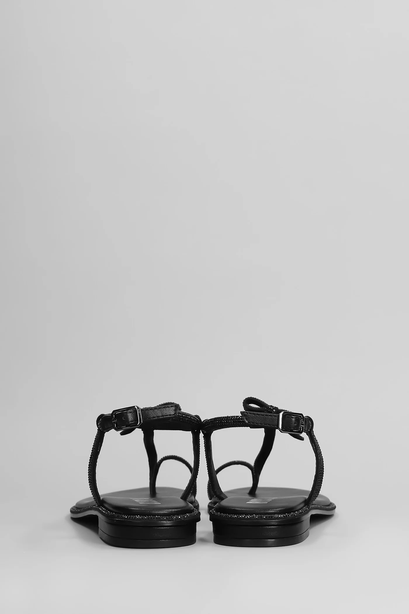 Erin Flats in black leather - Image 4